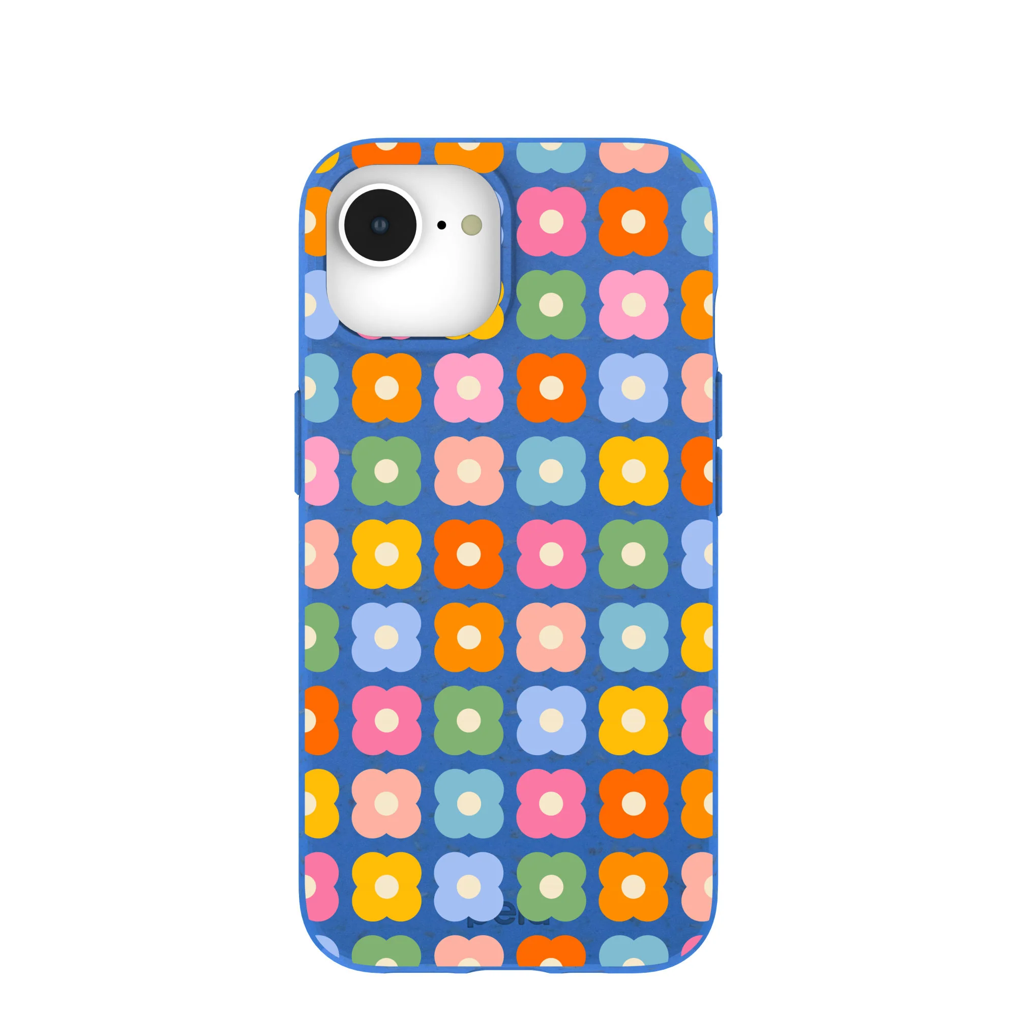 Electric Blue Petal Pop iPhone 16e/17e Case