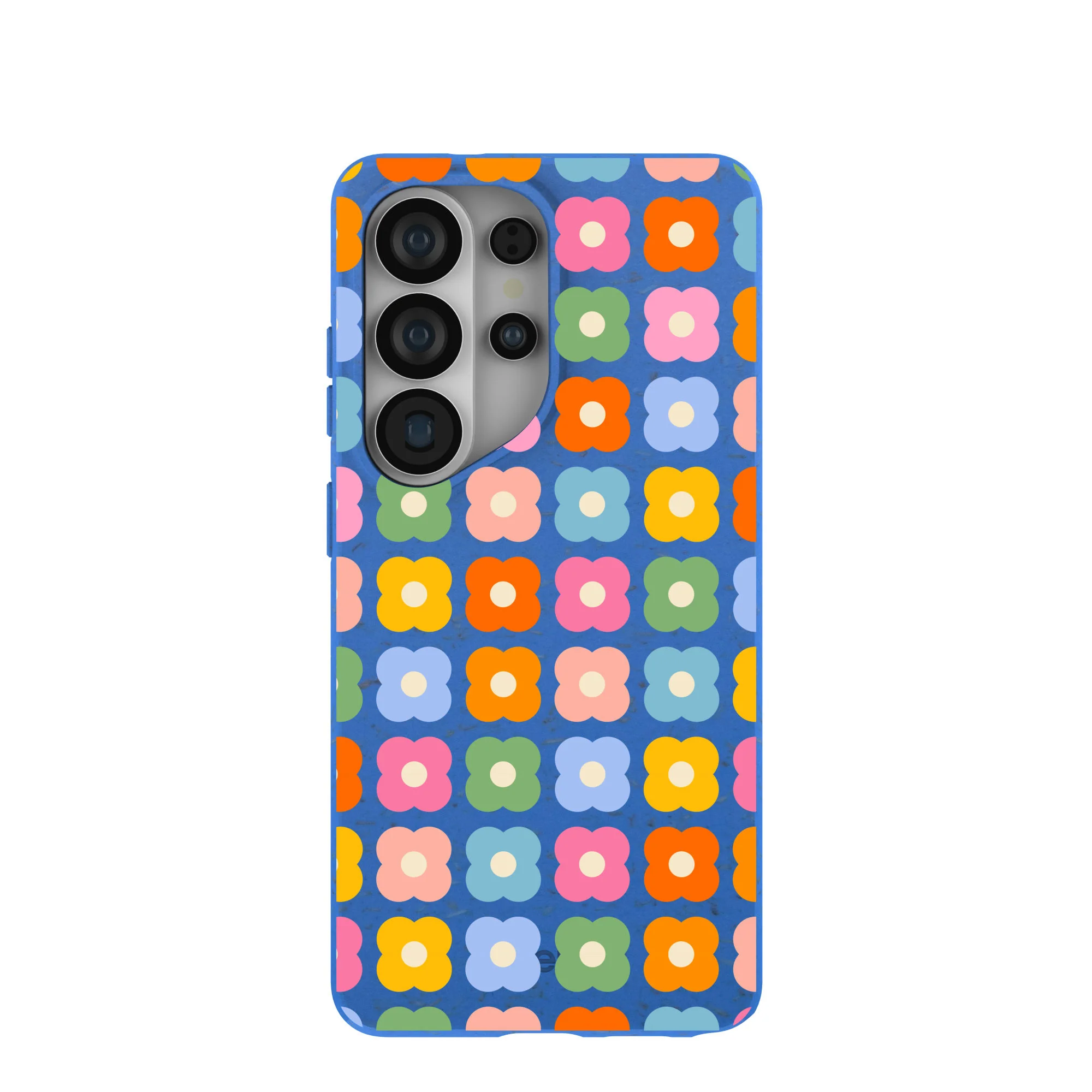 Electric Blue Petal Pop Samsung Galaxy S26 Ultra Case