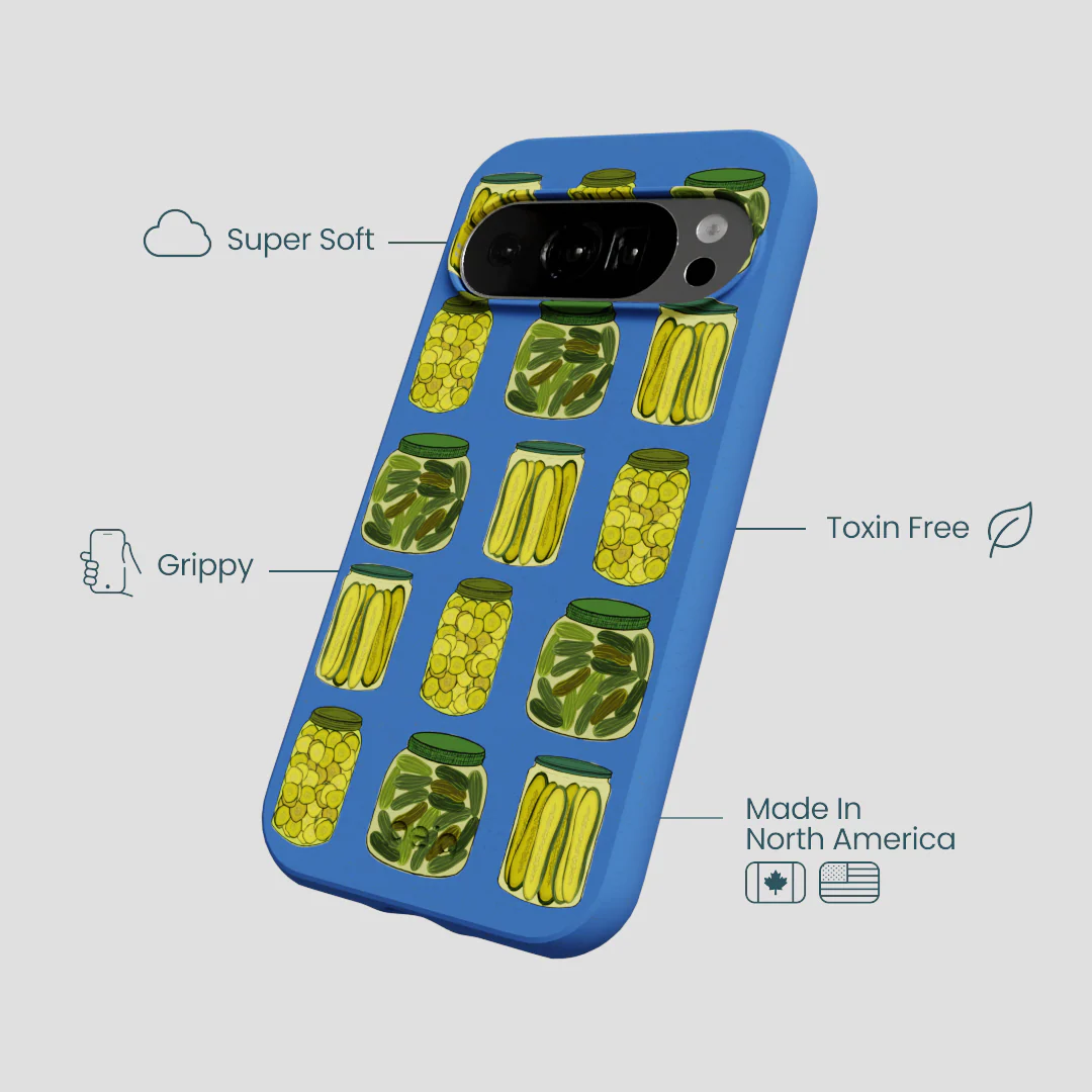 Electric Blue Pickling Pickles Google Pixel 10/10 Pro Case - Image 4