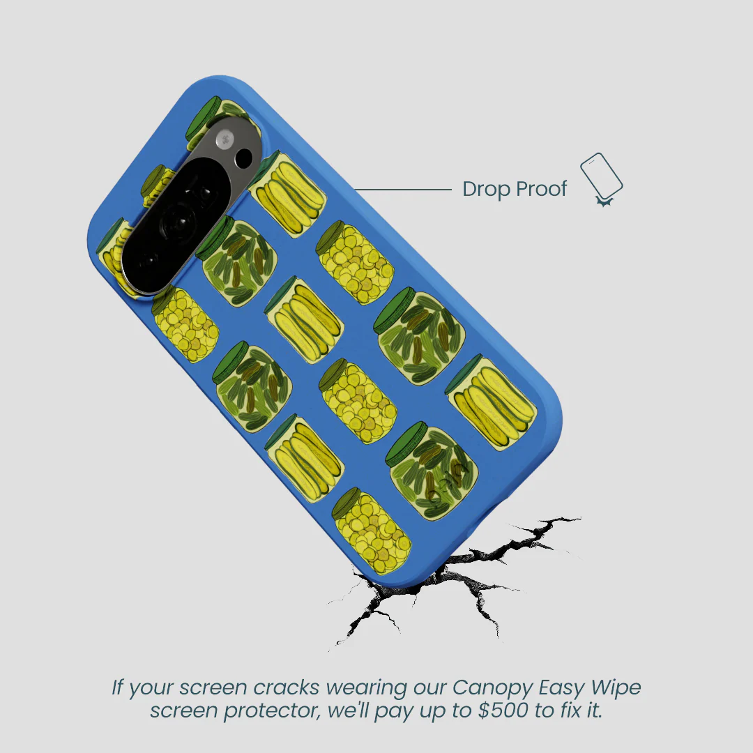 Electric Blue Pickling Pickles Google Pixel 10/10 Pro Case - Image 5