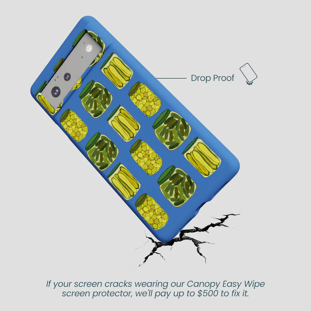 Electric Blue Pickling Pickles Google Pixel 6 Case - Image 5