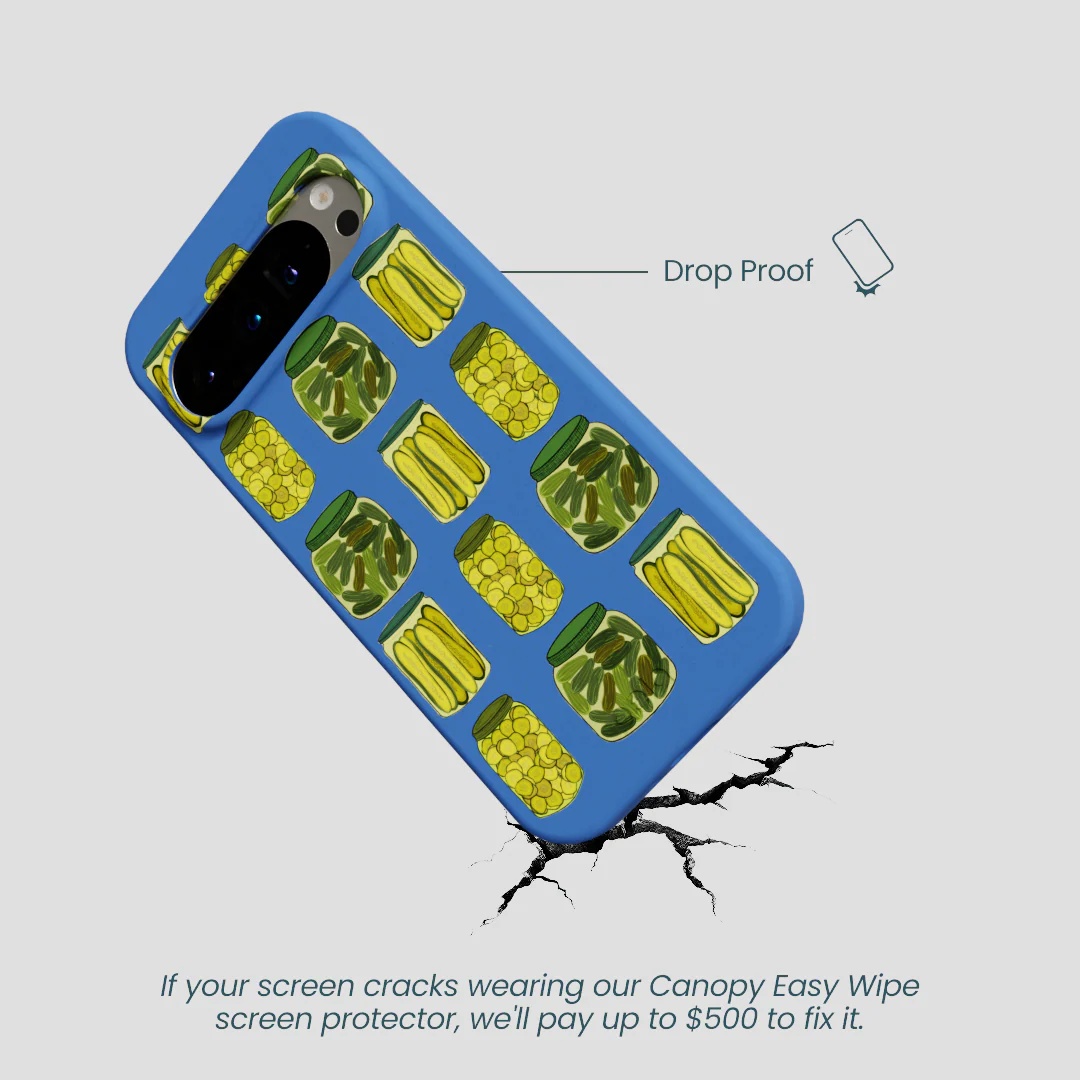 Electric Blue Pickling Pickles Google Pixel 9/9 Pro Case - Image 5