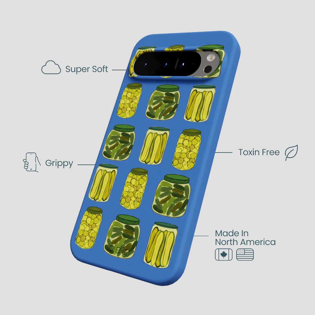 Electric Blue Pickling Pickles Google Pixel 9 Pro XL Case - Image 4