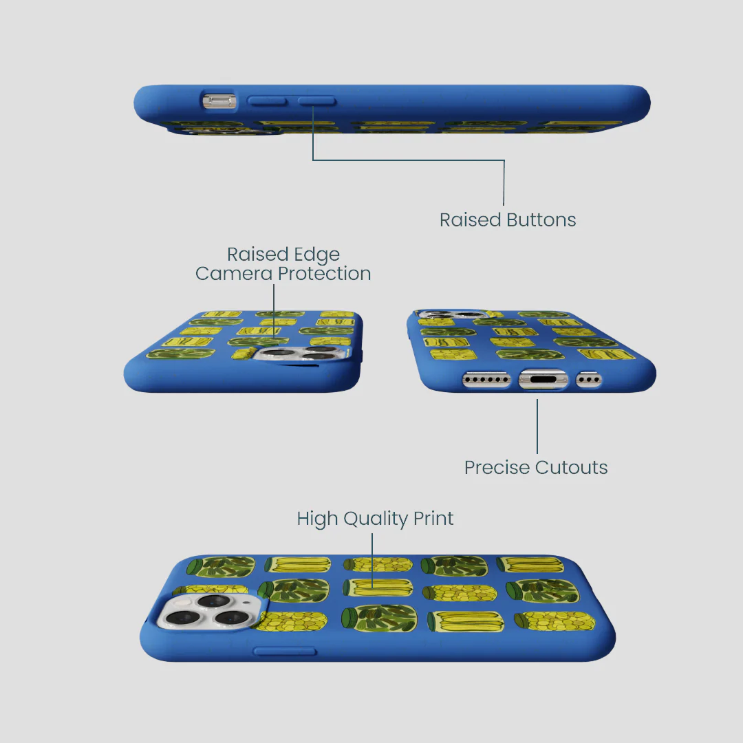 Electric Blue Pickling Pickles iPhone 11 Pro Case - Image 3