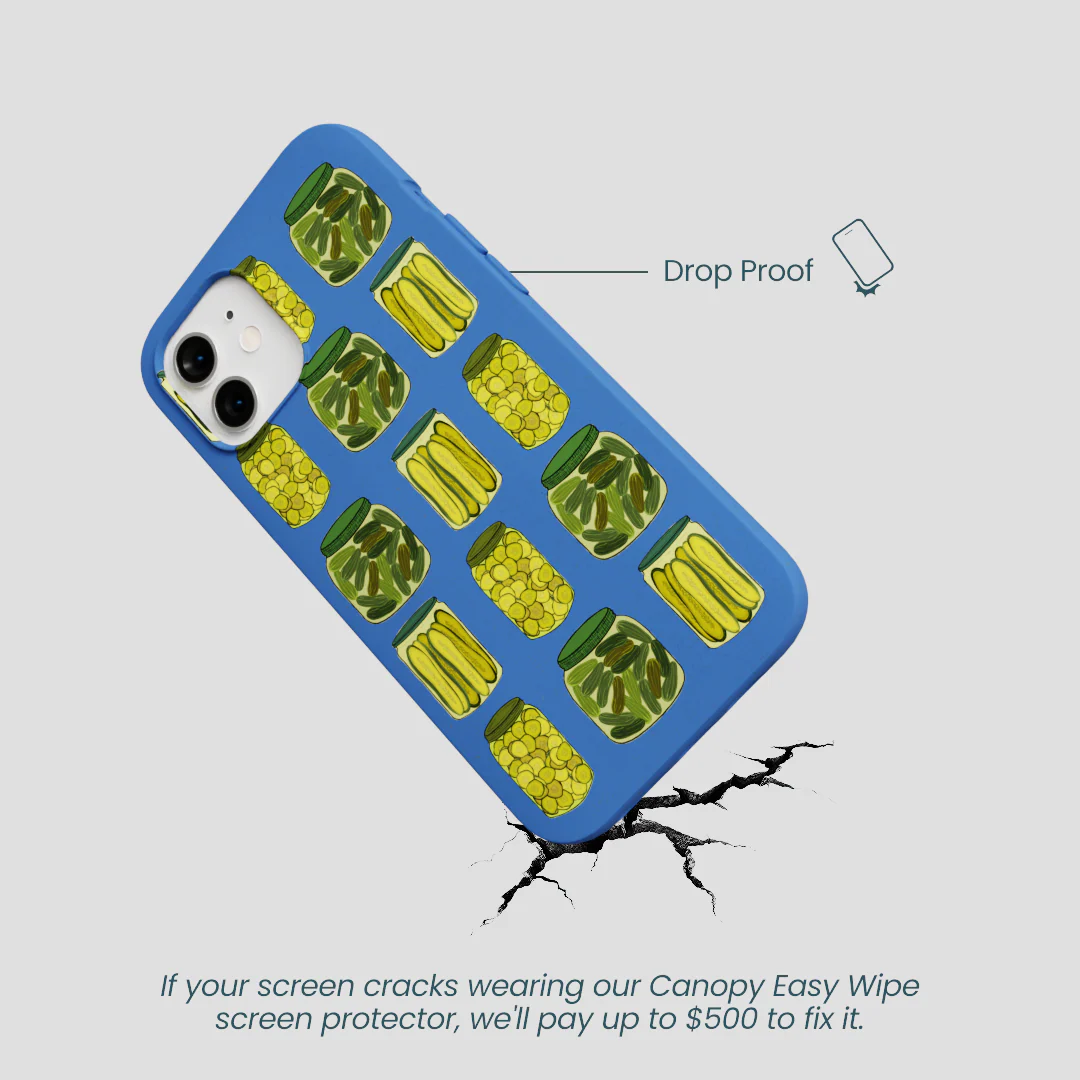 Electric Blue Pickling Pickles iPhone 12/ iPhone 12 Pro Case - Image 5