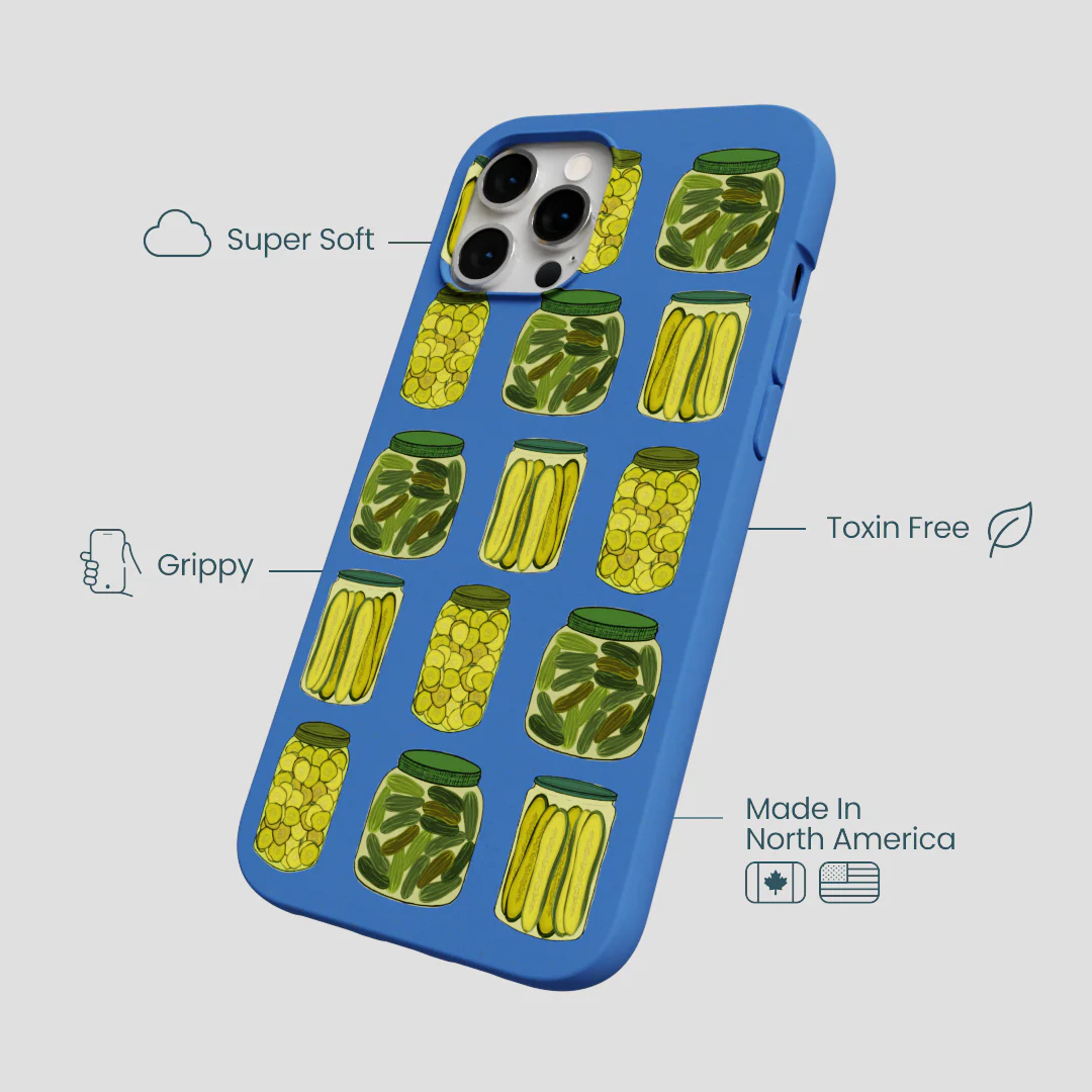 Electric Blue Pickling Pickles iPhone 12 Pro Max Case - Image 4