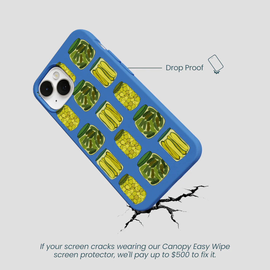 Electric Blue Pickling Pickles iPhone 13 Case - Image 5