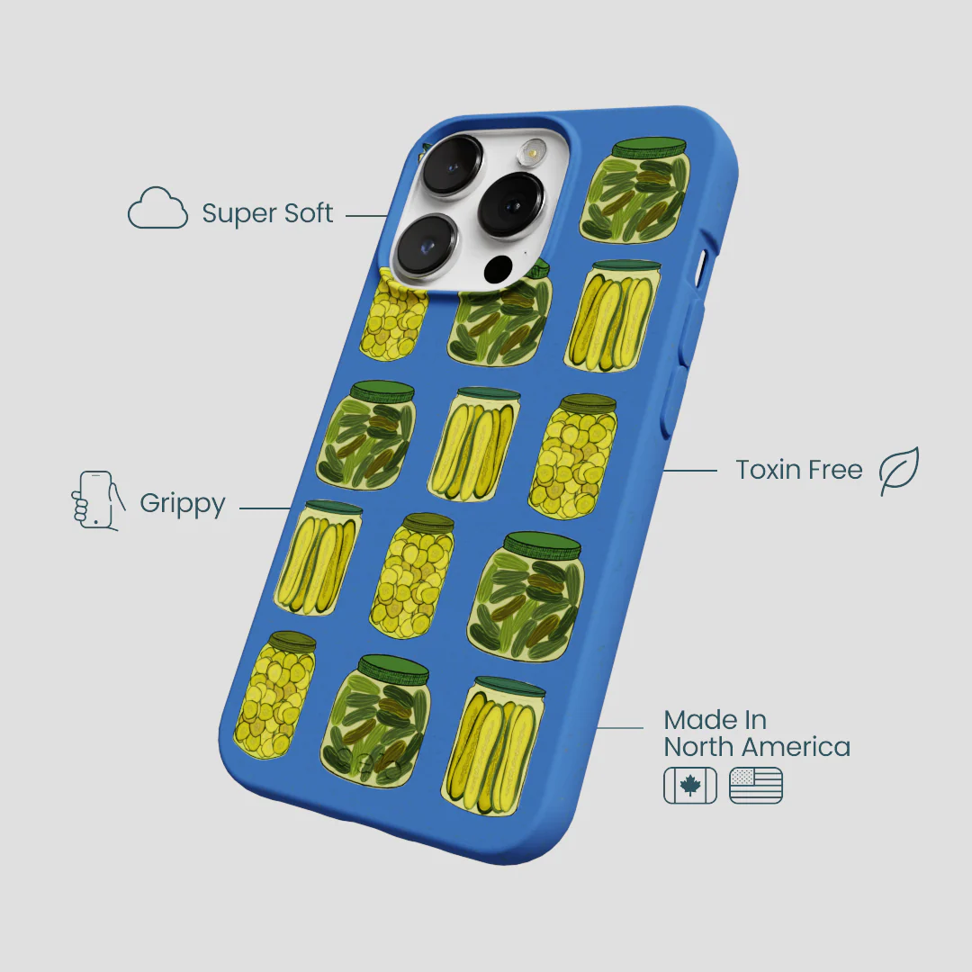 Electric Blue Pickling Pickles iPhone 13 Pro Max Case - Image 4