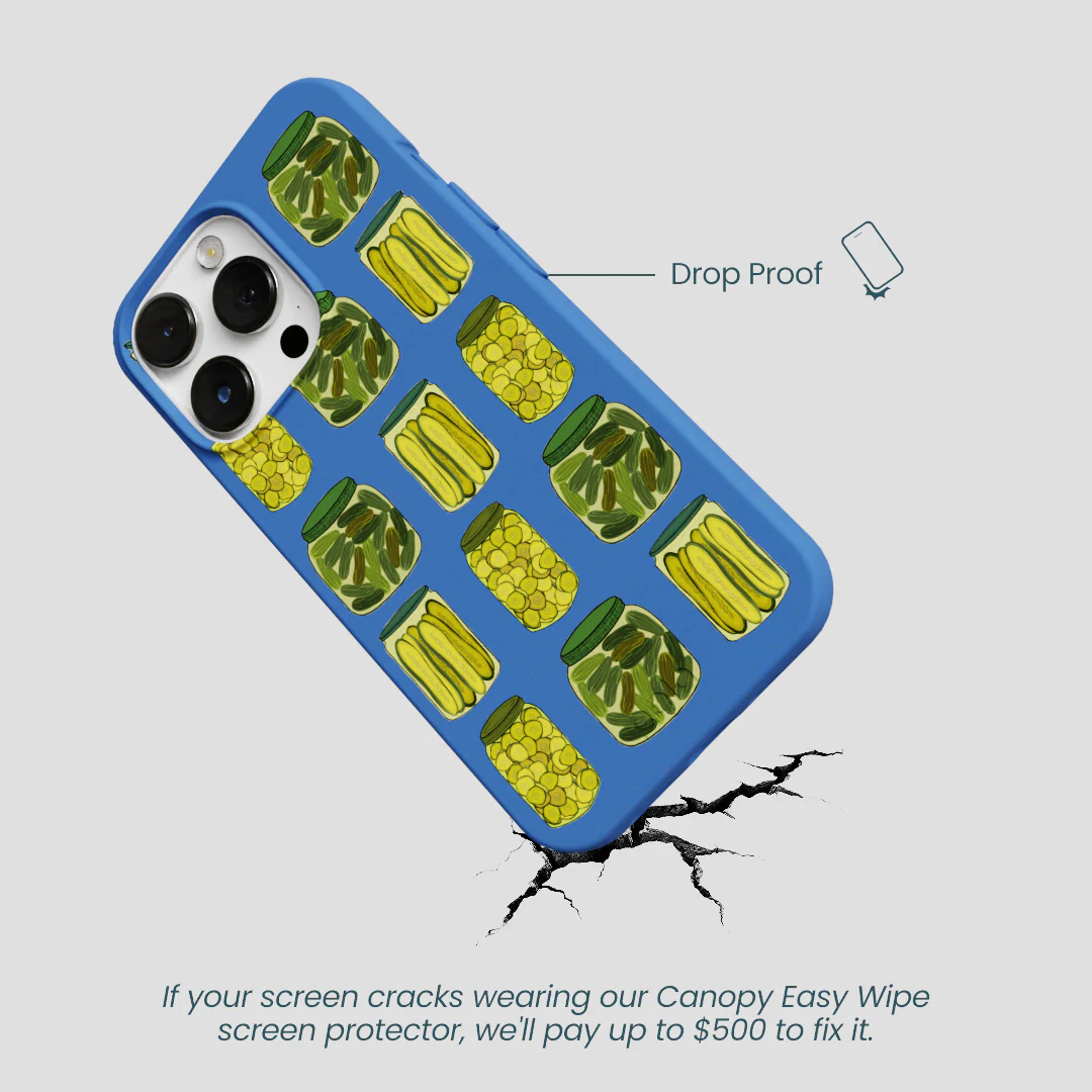 Electric Blue Pickling Pickles iPhone 13 Pro Max Case - Image 5