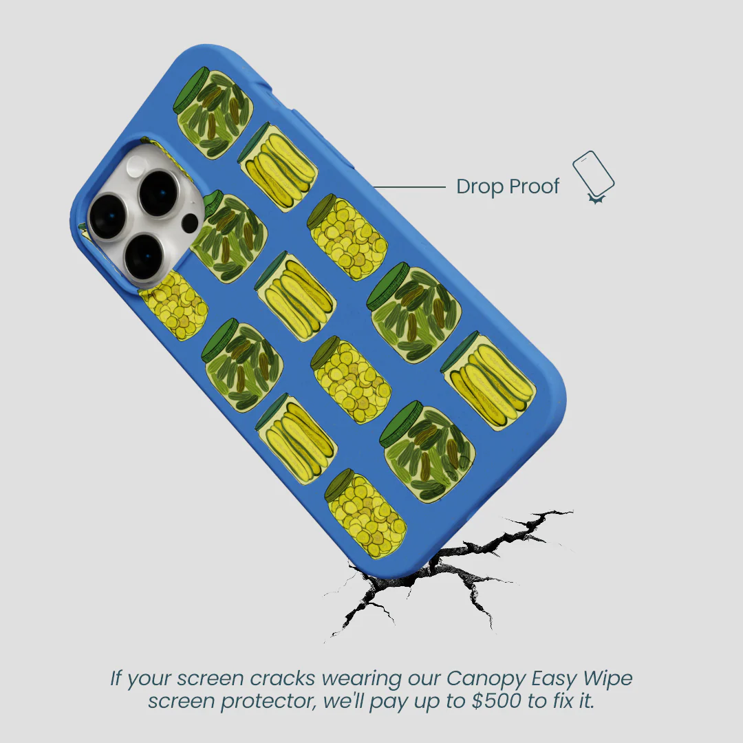 Electric Blue Pickling Pickles iPhone 14 Pro Max Case - Image 5