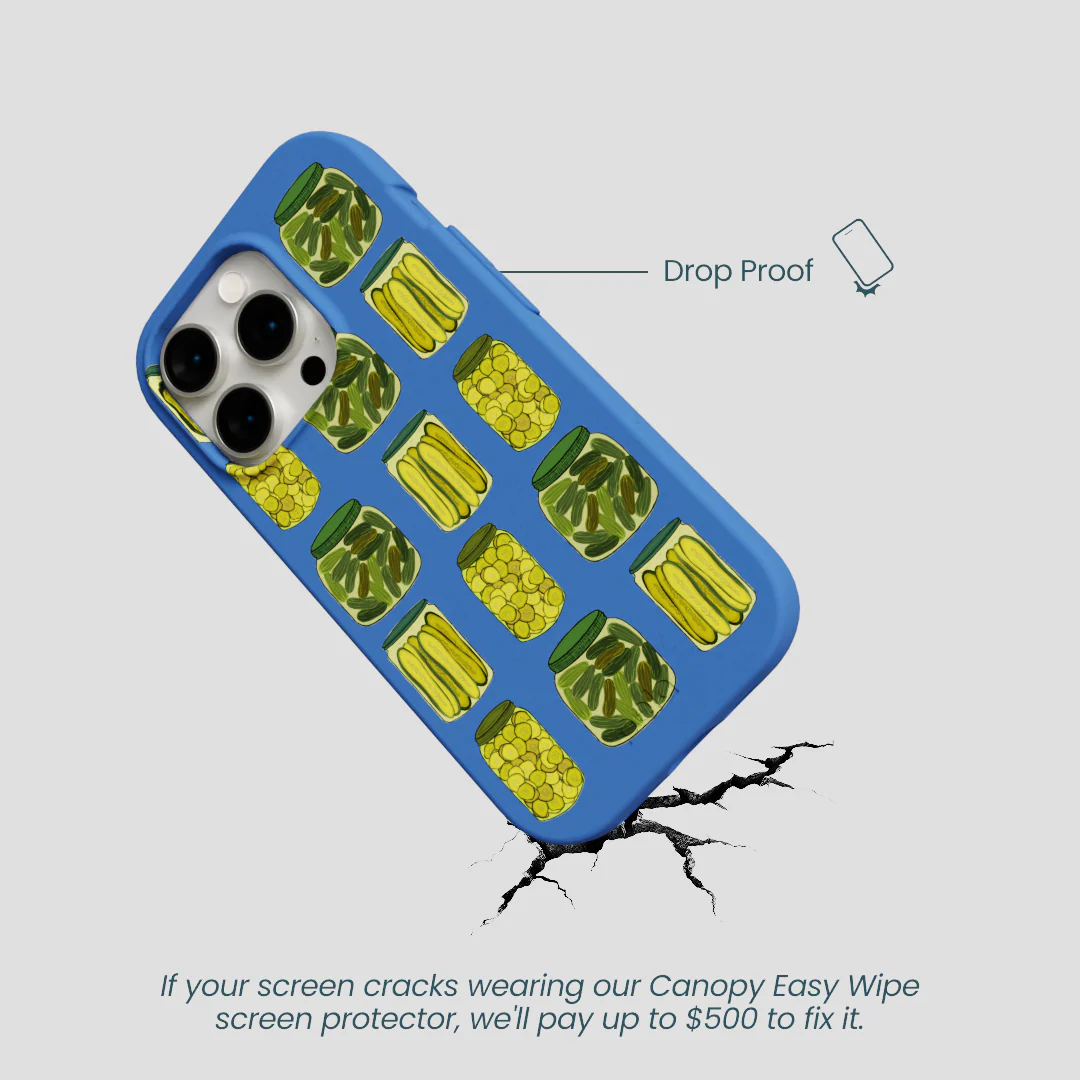 Electric Blue Pickling Pickles iPhone 15 Pro Case - Image 5