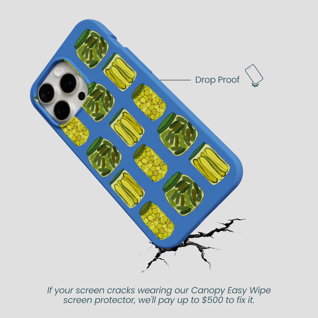 Electric Blue Pickling Pickles iPhone 15 Pro Max Case - Image 5