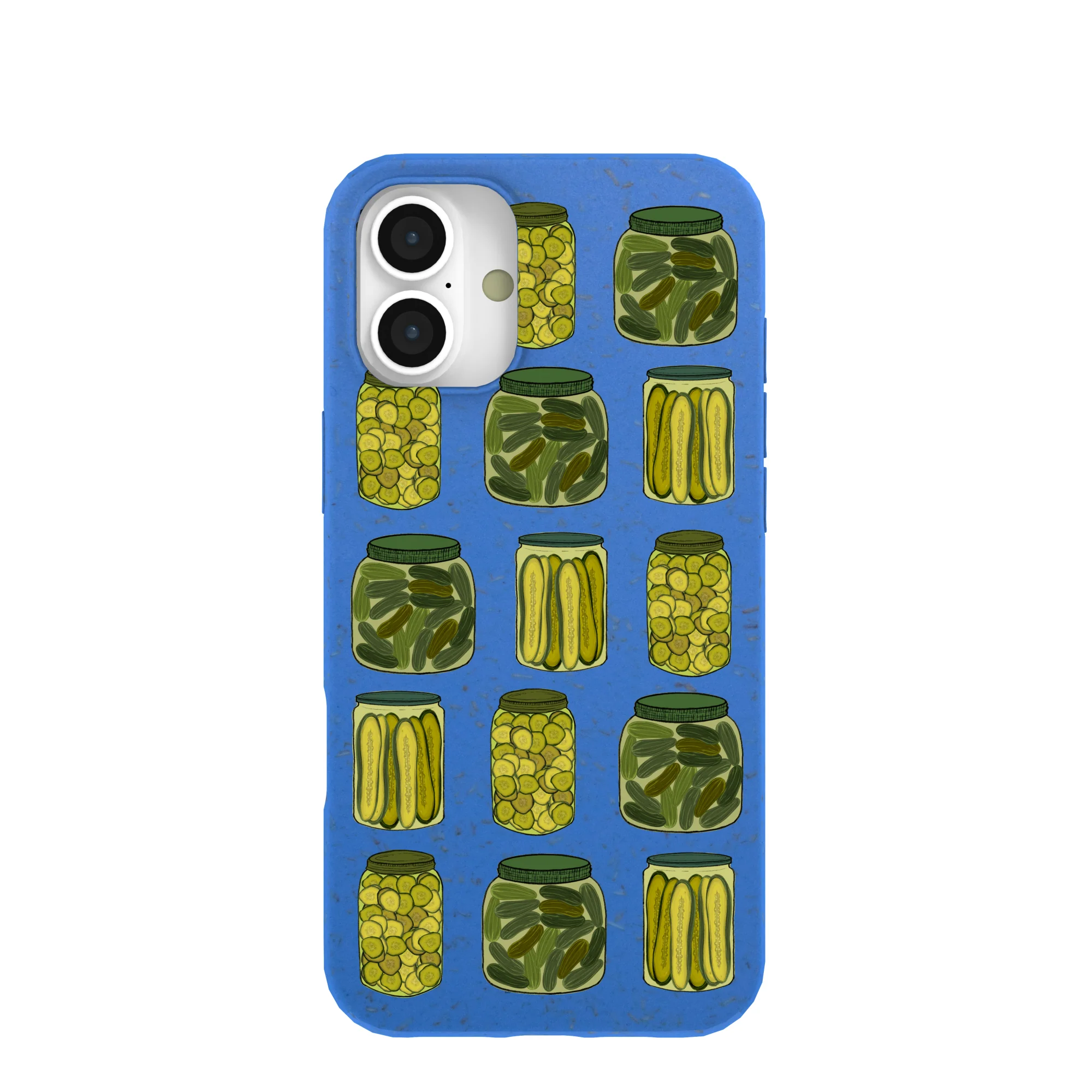 Electric Blue Pickling Pickles iPhone 16 Plus Case