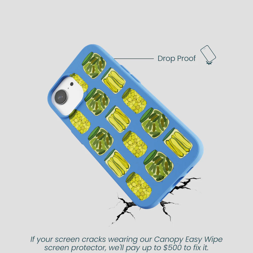 Electric Blue Pickling Pickles iPhone 16e/17e Case - Image 5