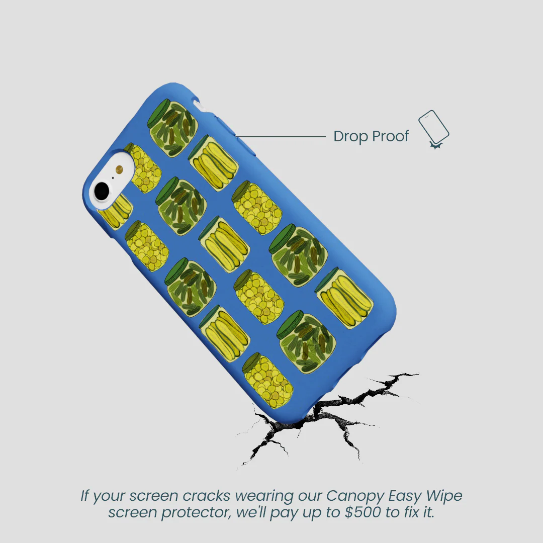 Electric Blue Pickling Pickles iPhone 6/6s/7/8/SE Case - Image 5