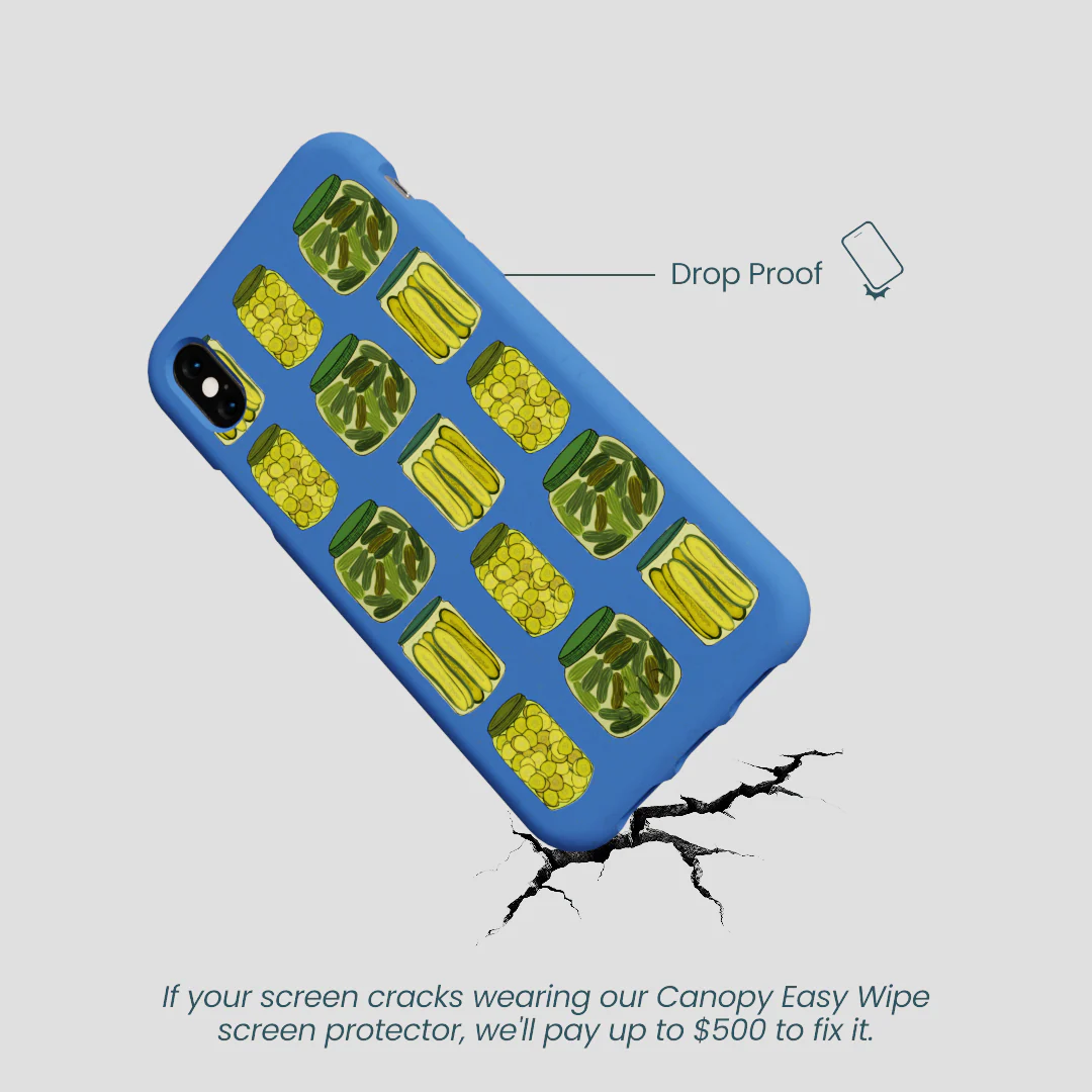 Electric Blue Pickling Pickles iPhone XR Case - Image 5