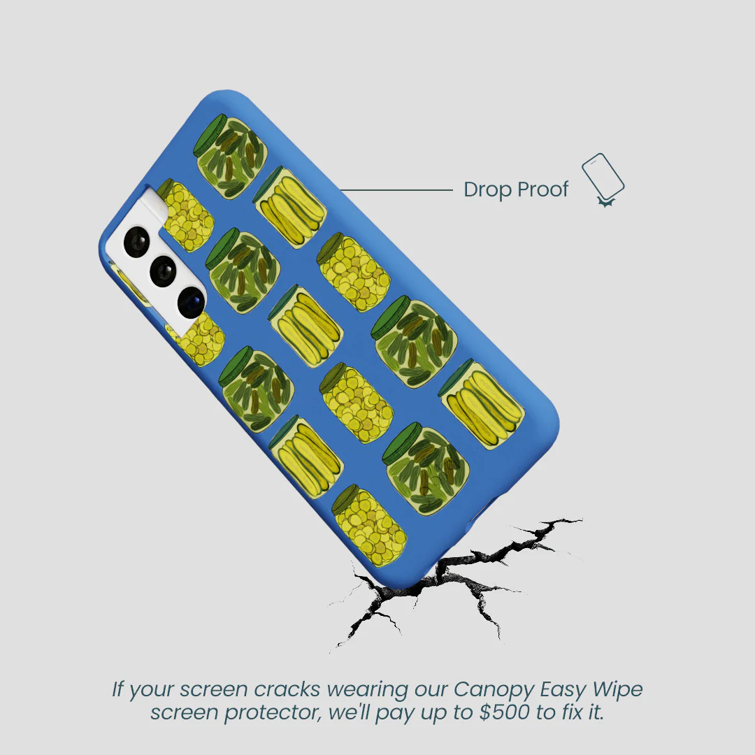 Electric Blue Pickling Pickles Samsung Galaxy S21 Case - Image 5