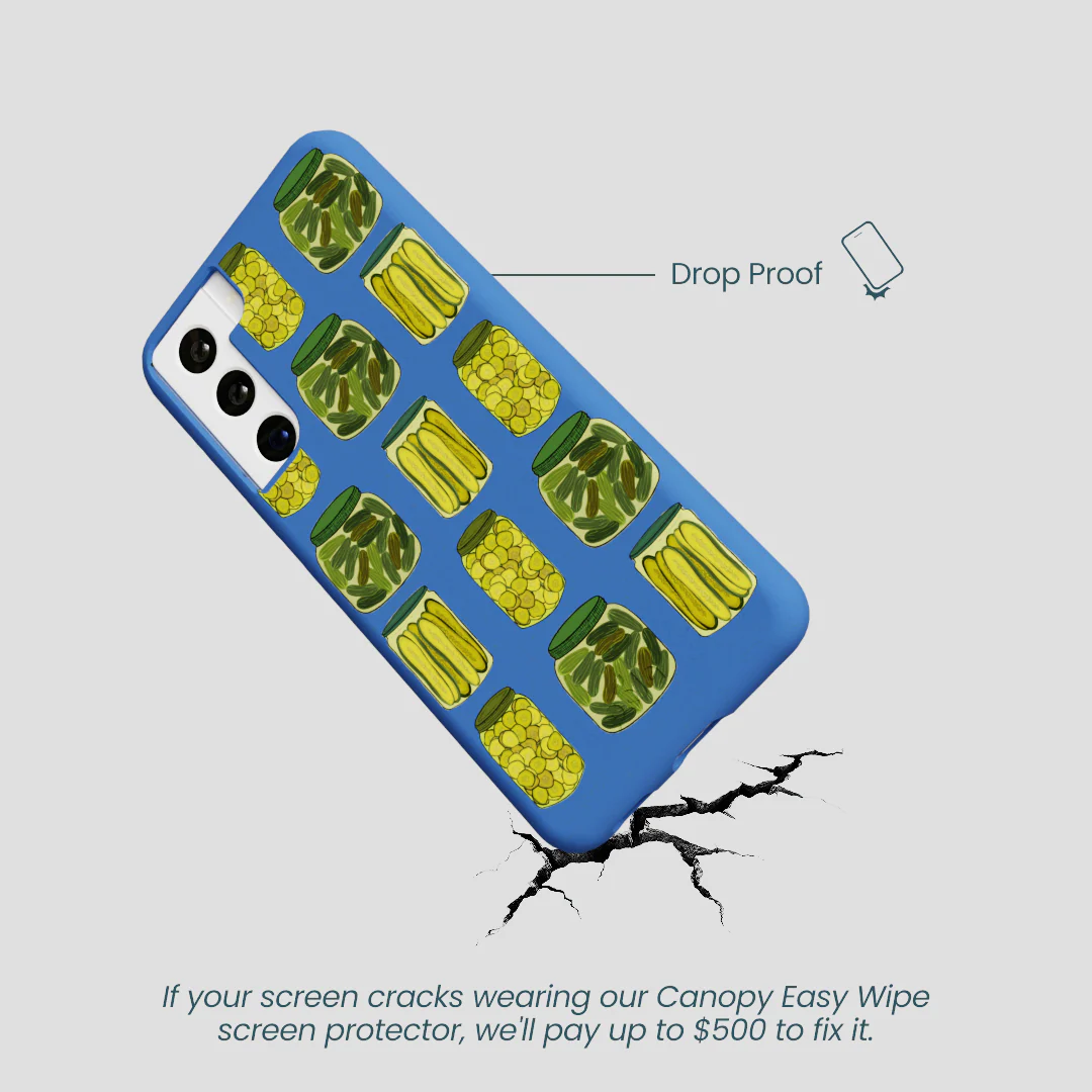 Electric Blue Pickling Pickles Samsung Galaxy S22 Case - Image 5