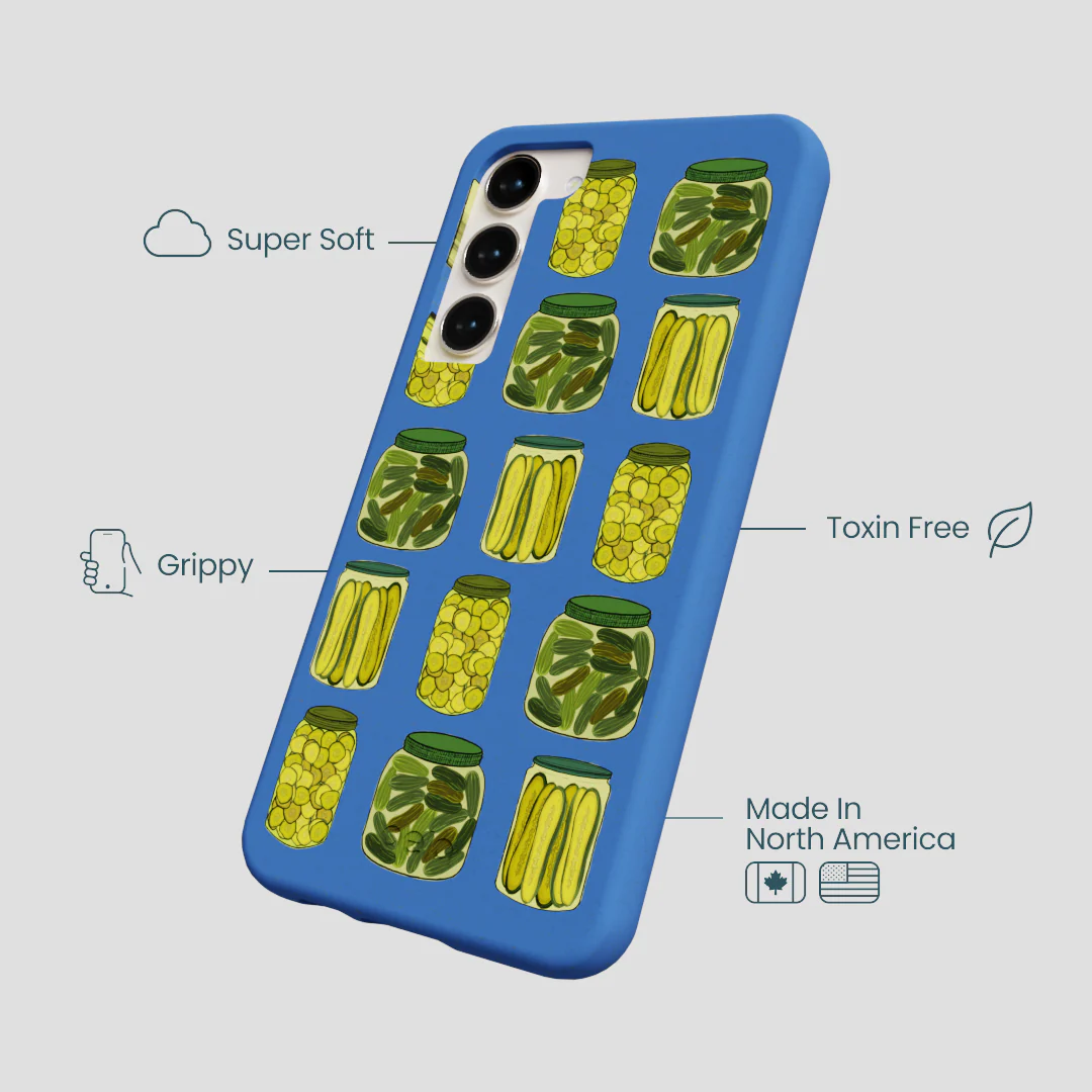 Electric Blue Pickling Pickles Samsung Galaxy S23+(Plus) Case - Image 4