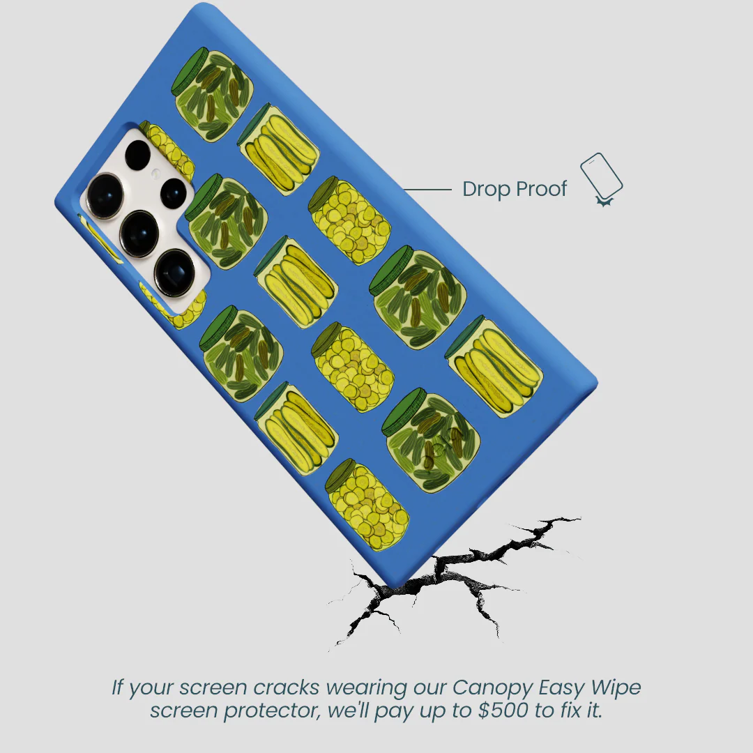 Electric Blue Pickling Pickles Samsung Galaxy S24 Ultra Case - Image 5