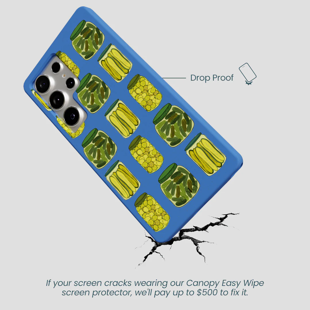 Electric Blue Pickling Pickles Samsung Galaxy S25 Ultra Case - Image 5