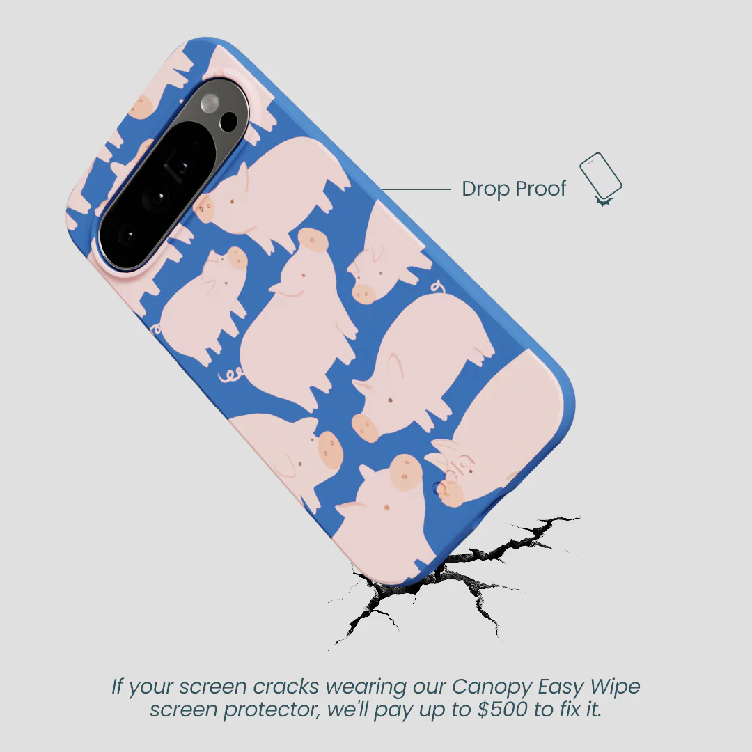 Electric Blue Piggies Google Pixel 10 Pro XL Case - Image 5