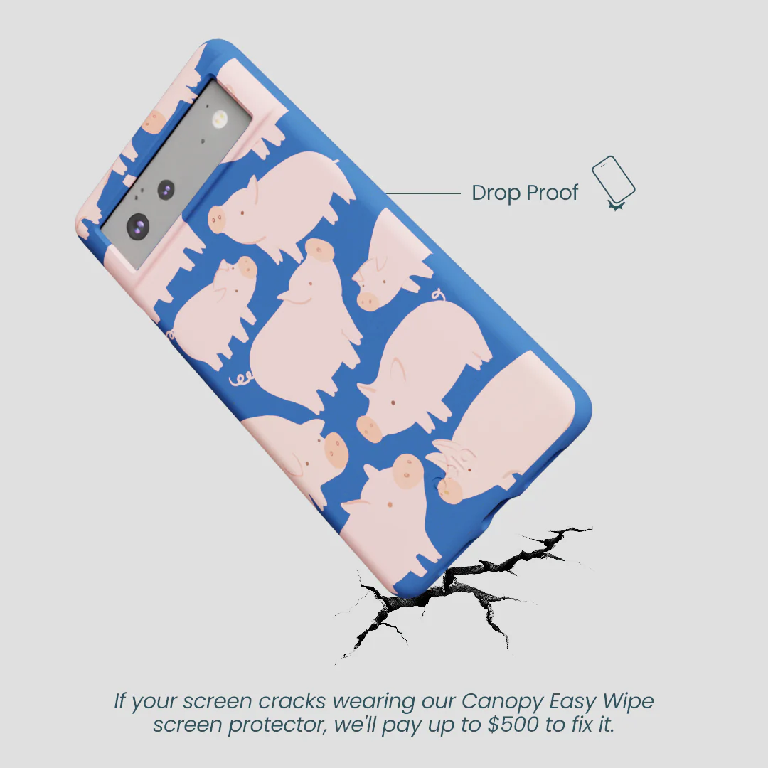 Electric Blue Piggies Google Pixel 6 Case - Image 5