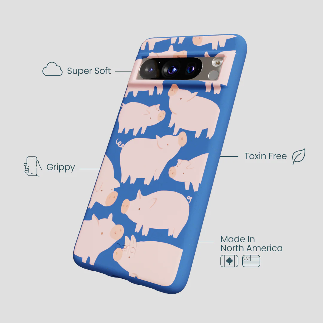 Electric Blue Piggies Google Pixel 8 Pro Case - Image 4
