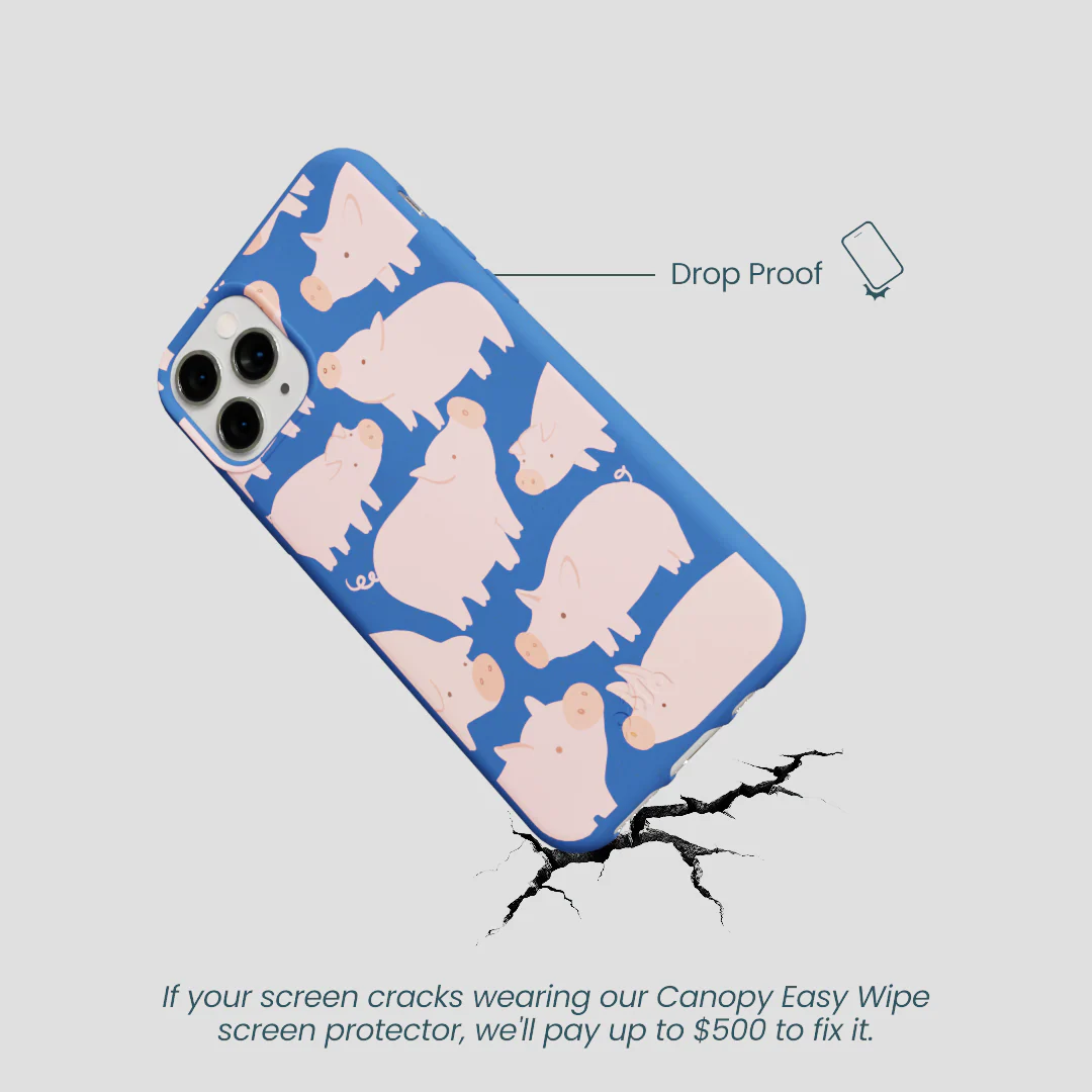 Electric Blue Piggies iPhone 11 Pro Case - Image 5