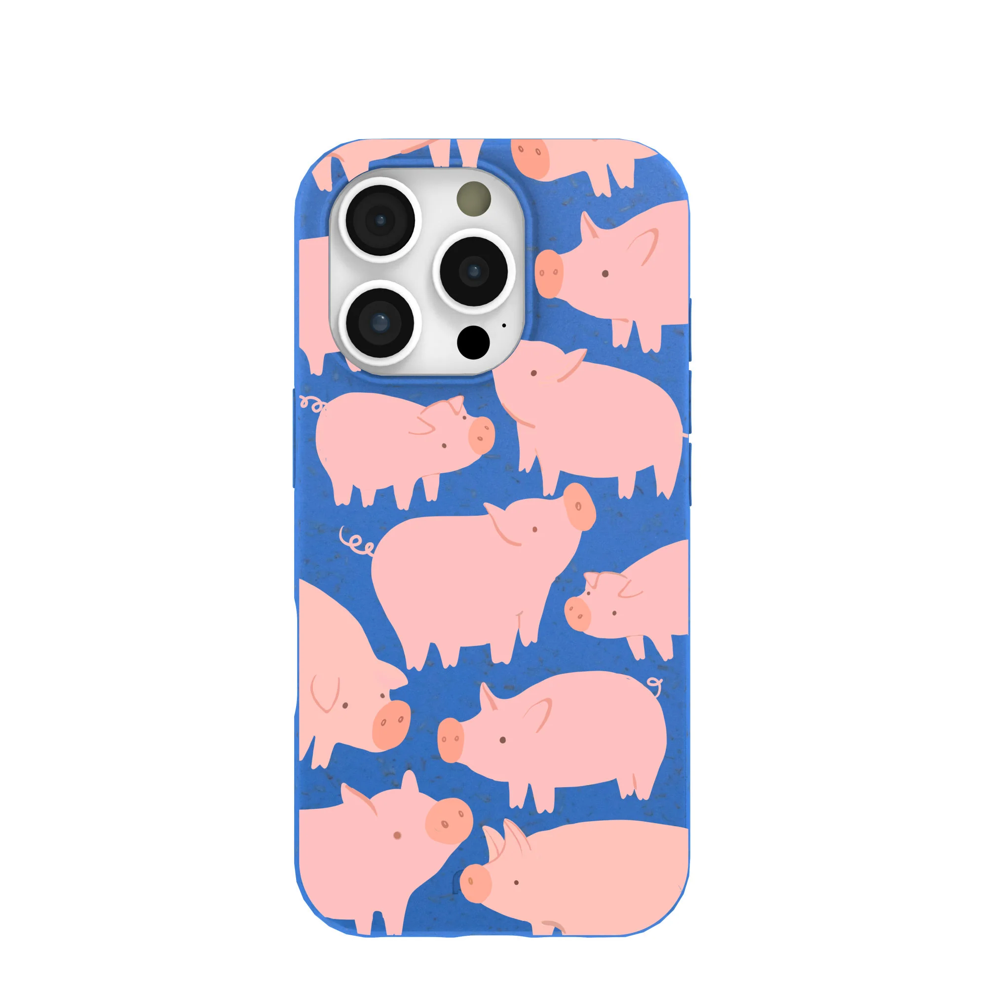 Electric Blue Piggies iPhone 16 Pro Case