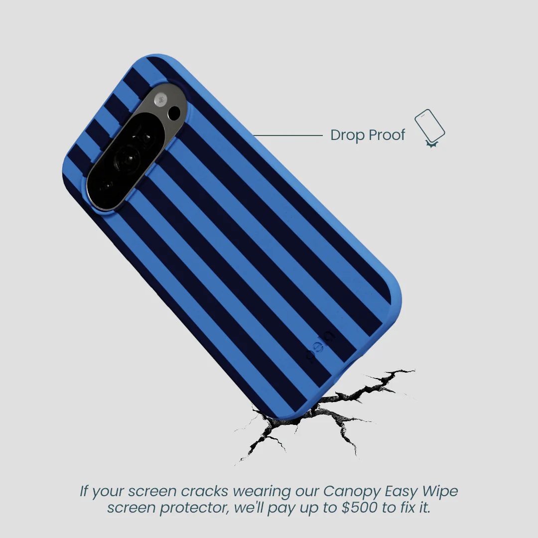 Electric Blue Sapphire Stripes Google Pixel 10/10 Pro Case - Image 4