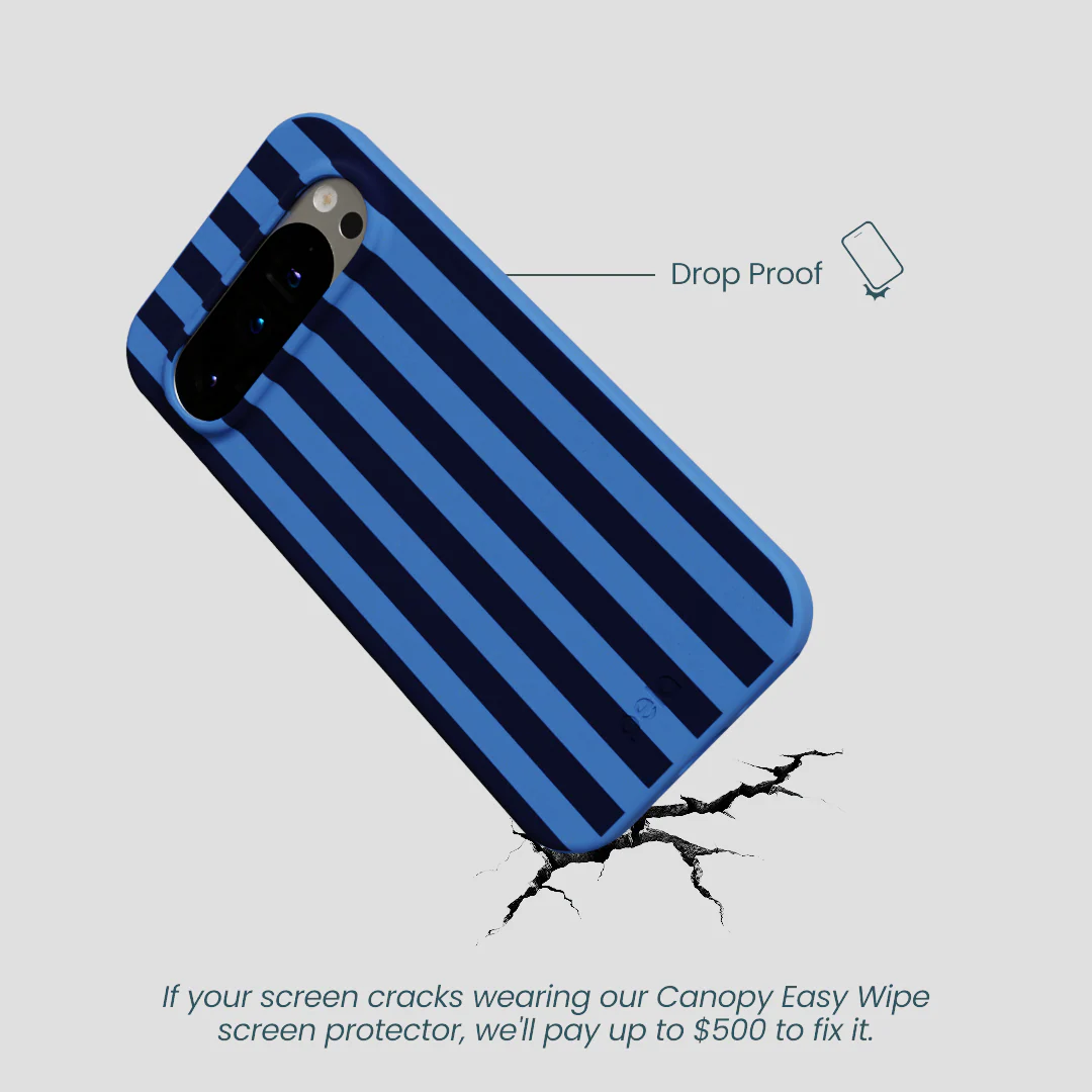 Electric Blue Sapphire Stripes Google Pixel 9/9 Pro Case - Image 4