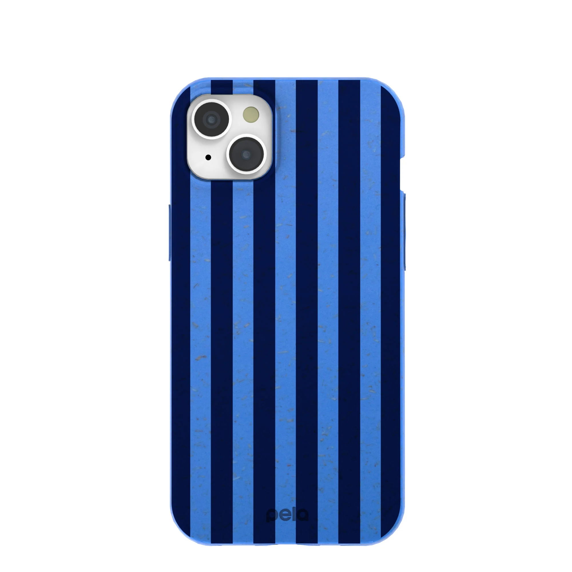 Electric Blue Sapphire Stripes iPhone 15 Plus Case