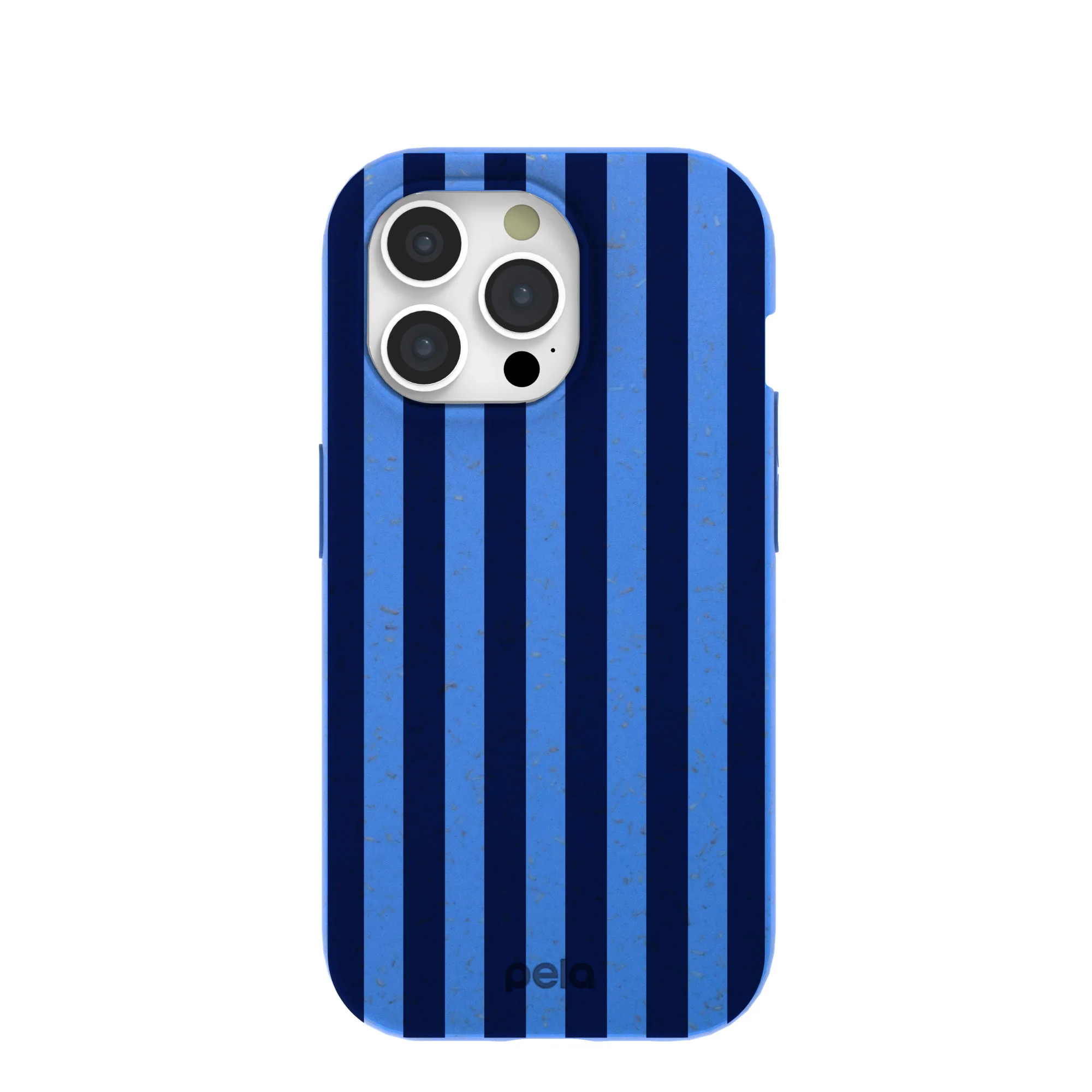 Electric Blue Sapphire Stripes iPhone 15 Pro Case