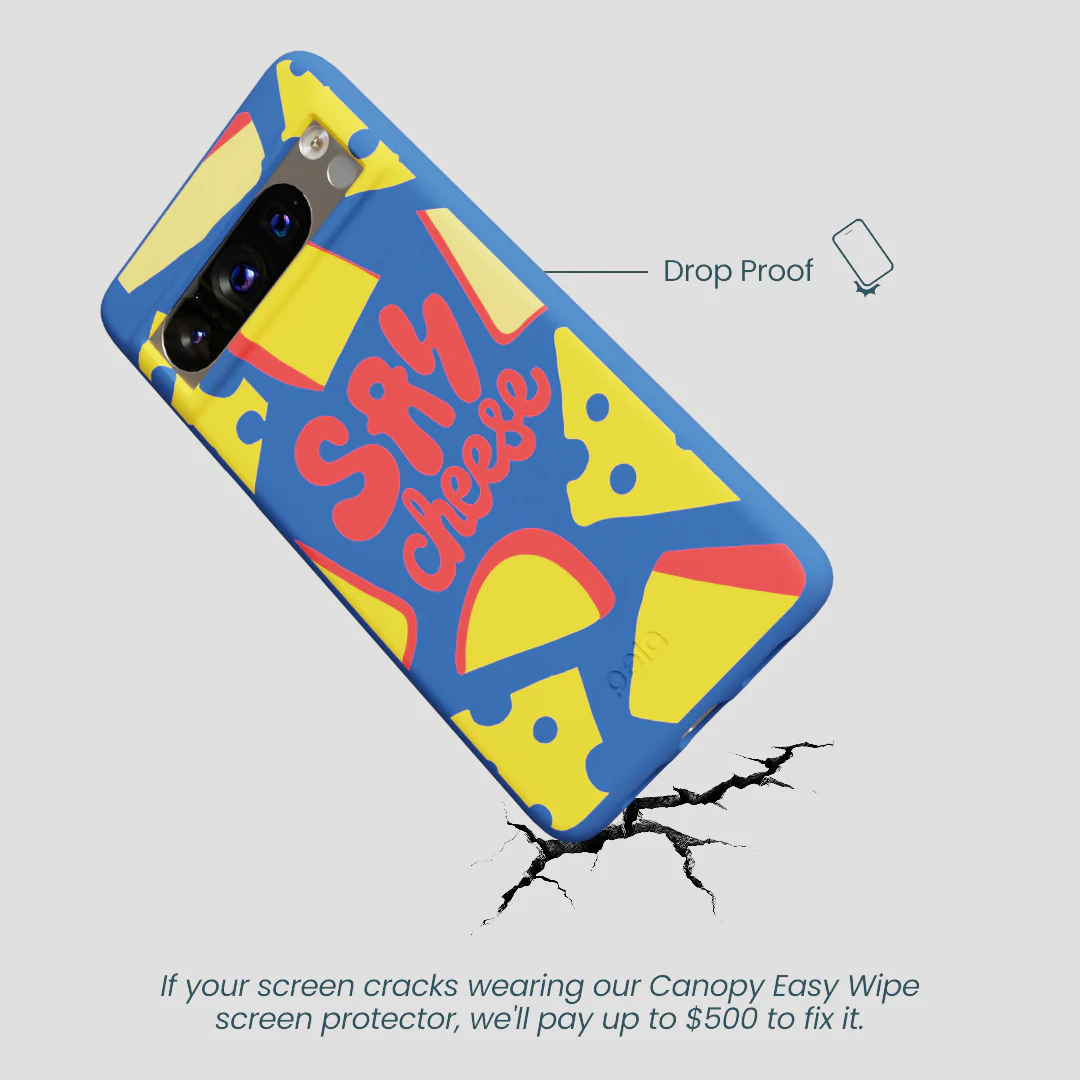 Electric Blue Say Cheese Google Pixel 8 Pro Case - Image 5