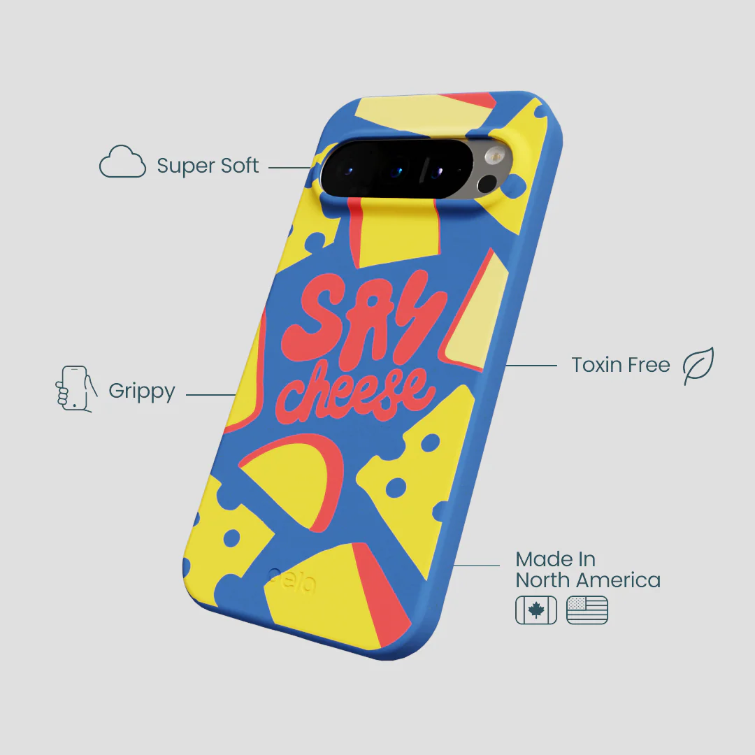 Electric Blue Say Cheese Google Pixel 9/9 Pro Case - Image 4