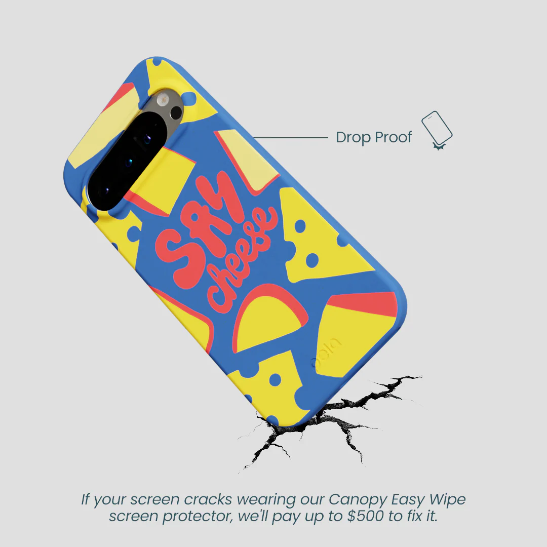 Electric Blue Say Cheese Google Pixel 9/9 Pro Case - Image 5