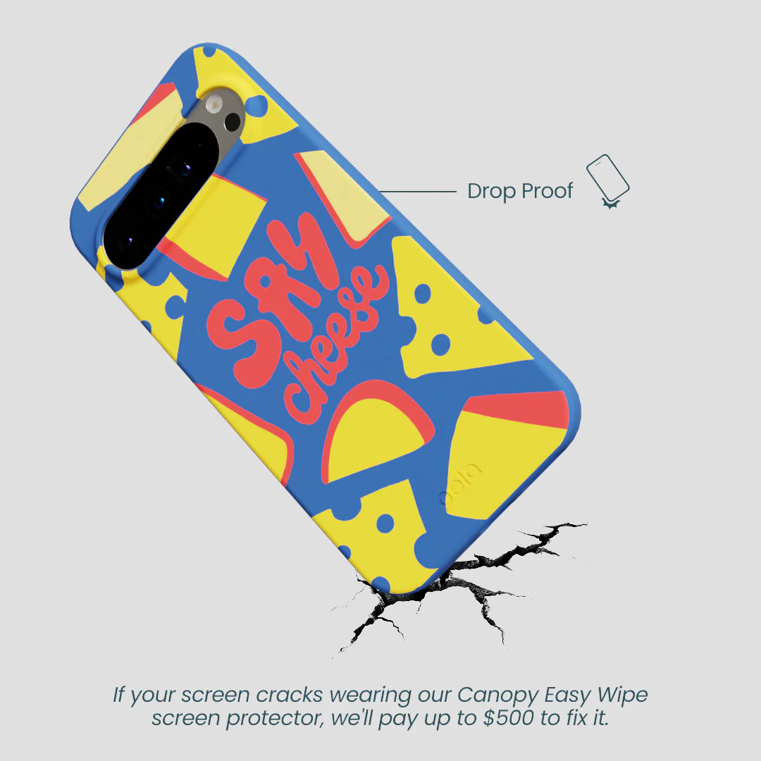 Electric Blue Say Cheese Google Pixel 9 Pro XL Case - Image 5
