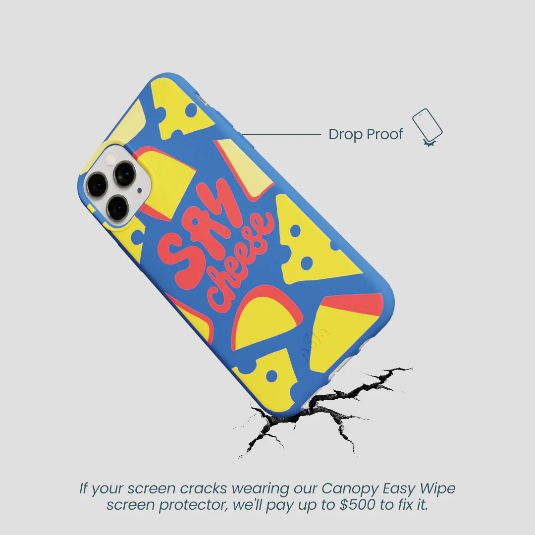 Electric Blue Say Cheese iPhone 11 Pro Case - Image 5