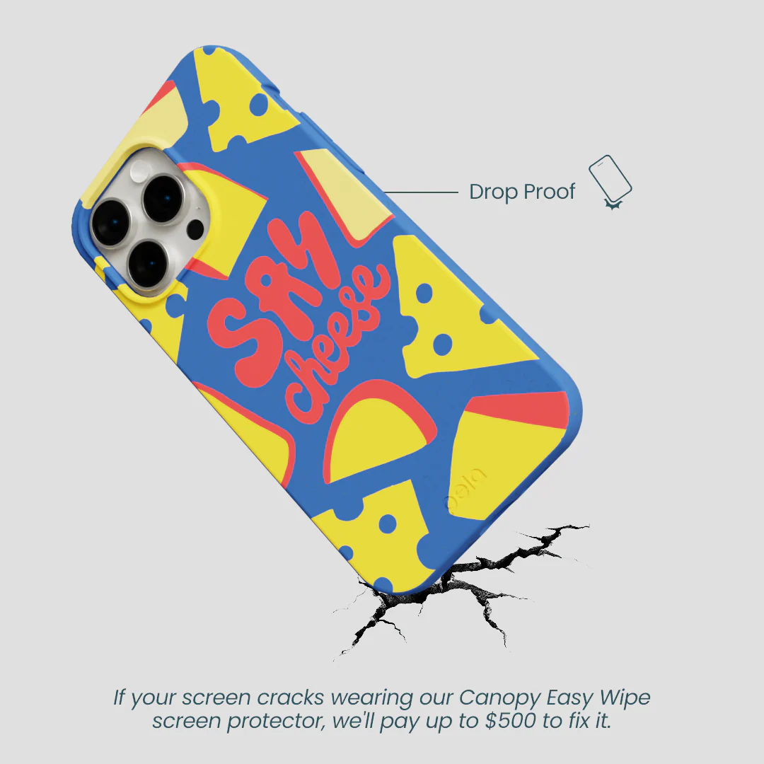 Electric Blue Say Cheese iPhone 14 Pro Max Case - Image 5