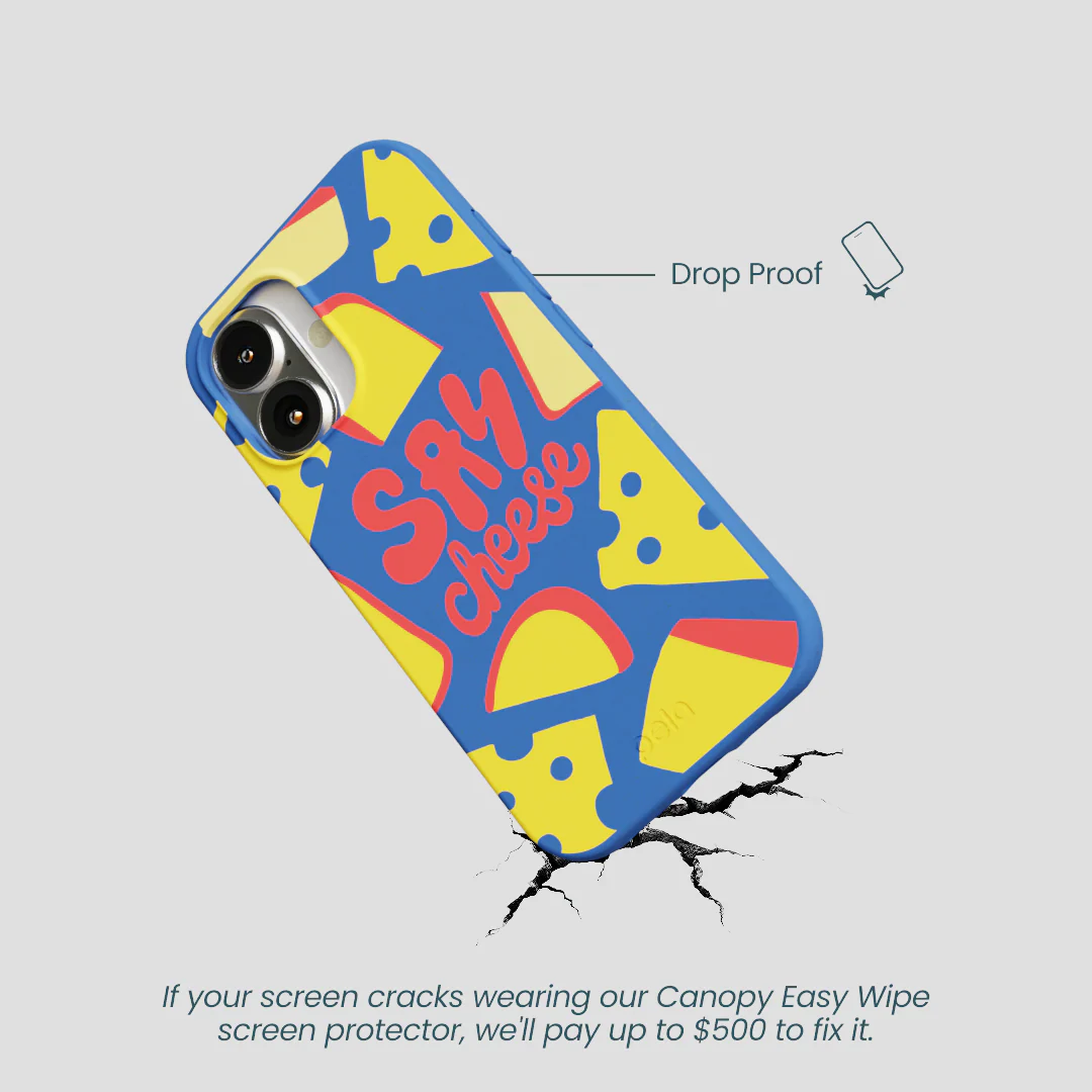 Electric Blue Say Cheese iPhone 16 Case - Image 5