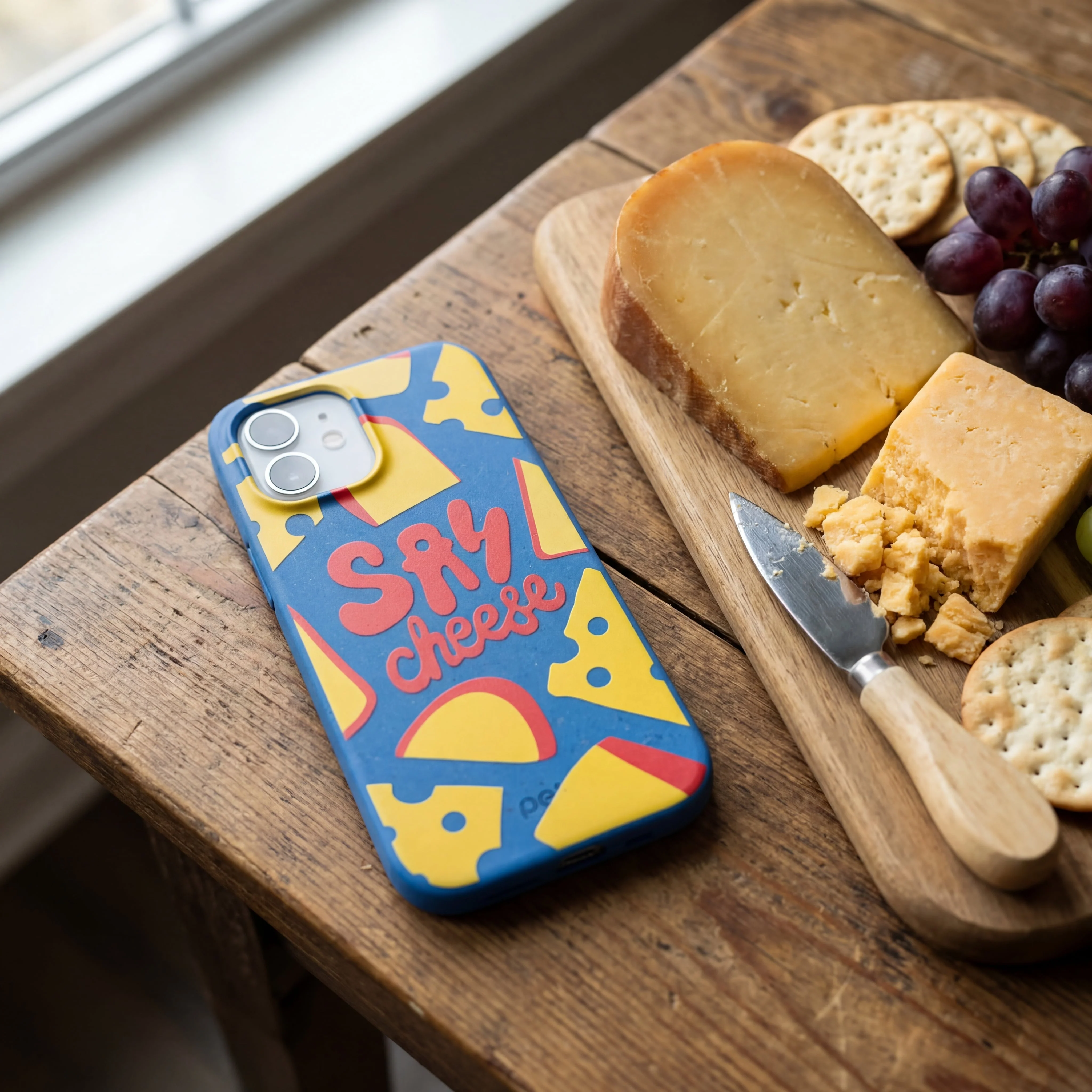 Electric Blue Say Cheese iPhone 16 Pro Max Case - Image 2