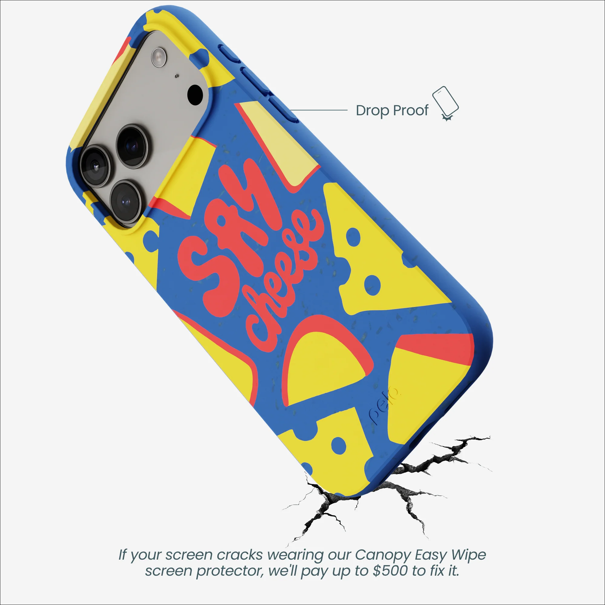 Electric Blue Say Cheese iPhone 17 Pro Max Case - Image 5