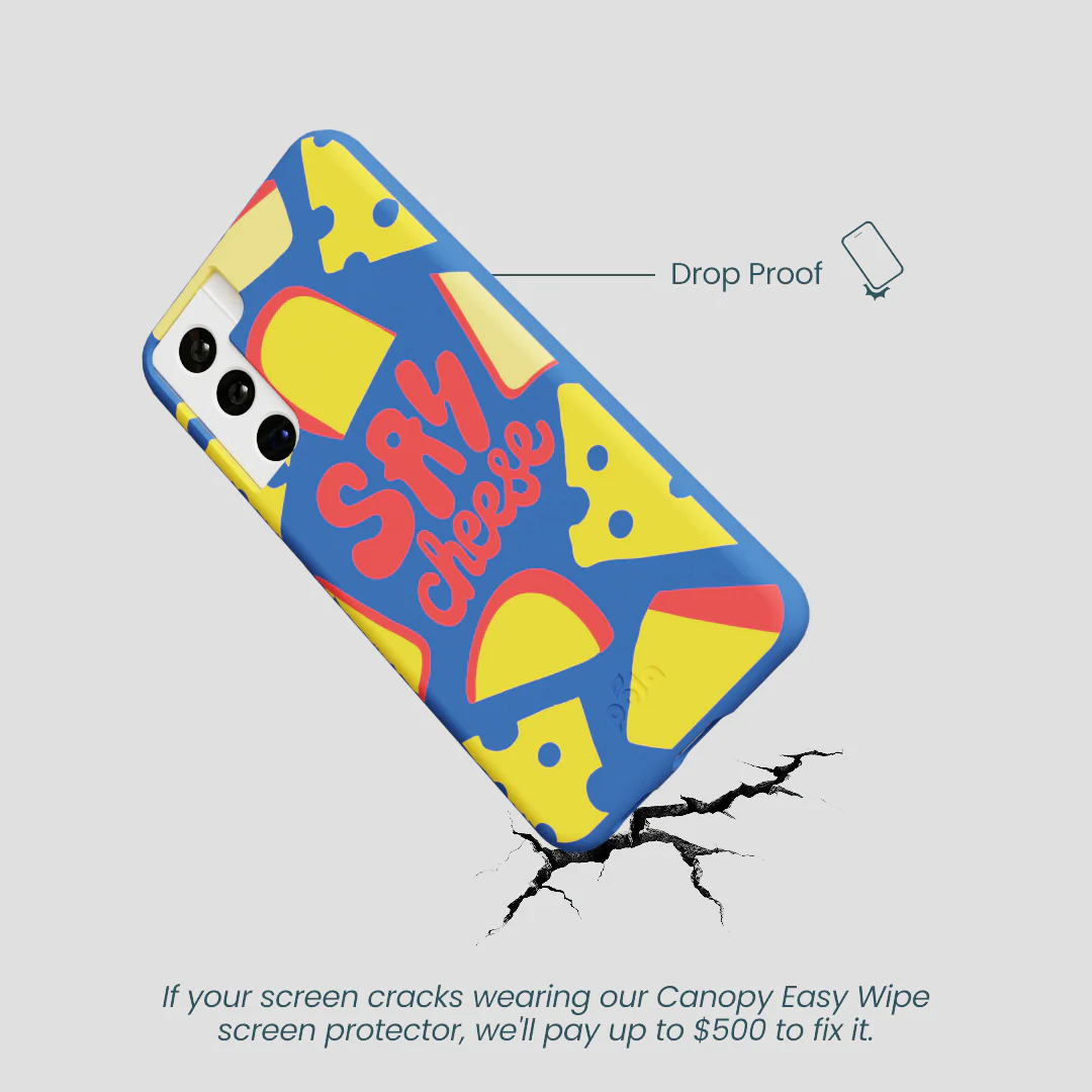 Electric Blue Say Cheese Samsung Galaxy S21 Case - Image 5