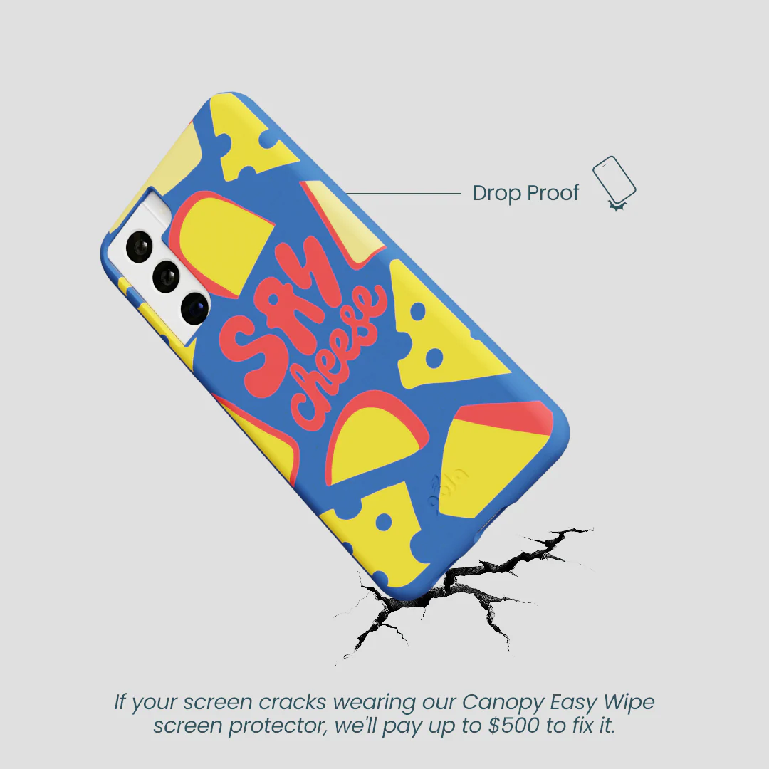 Electric Blue Say Cheese Samsung Galaxy S22 Case - Image 5