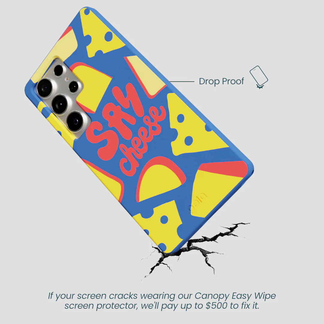 Electric Blue Say Cheese Samsung Galaxy S25 Ultra Case - Image 5