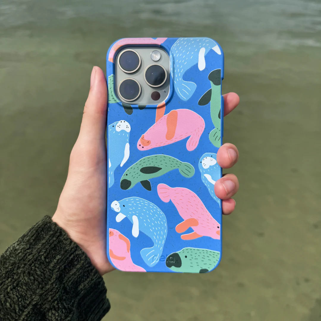 Electric Blue Sea Cows Google Pixel 10/10 Pro Case - Image 6