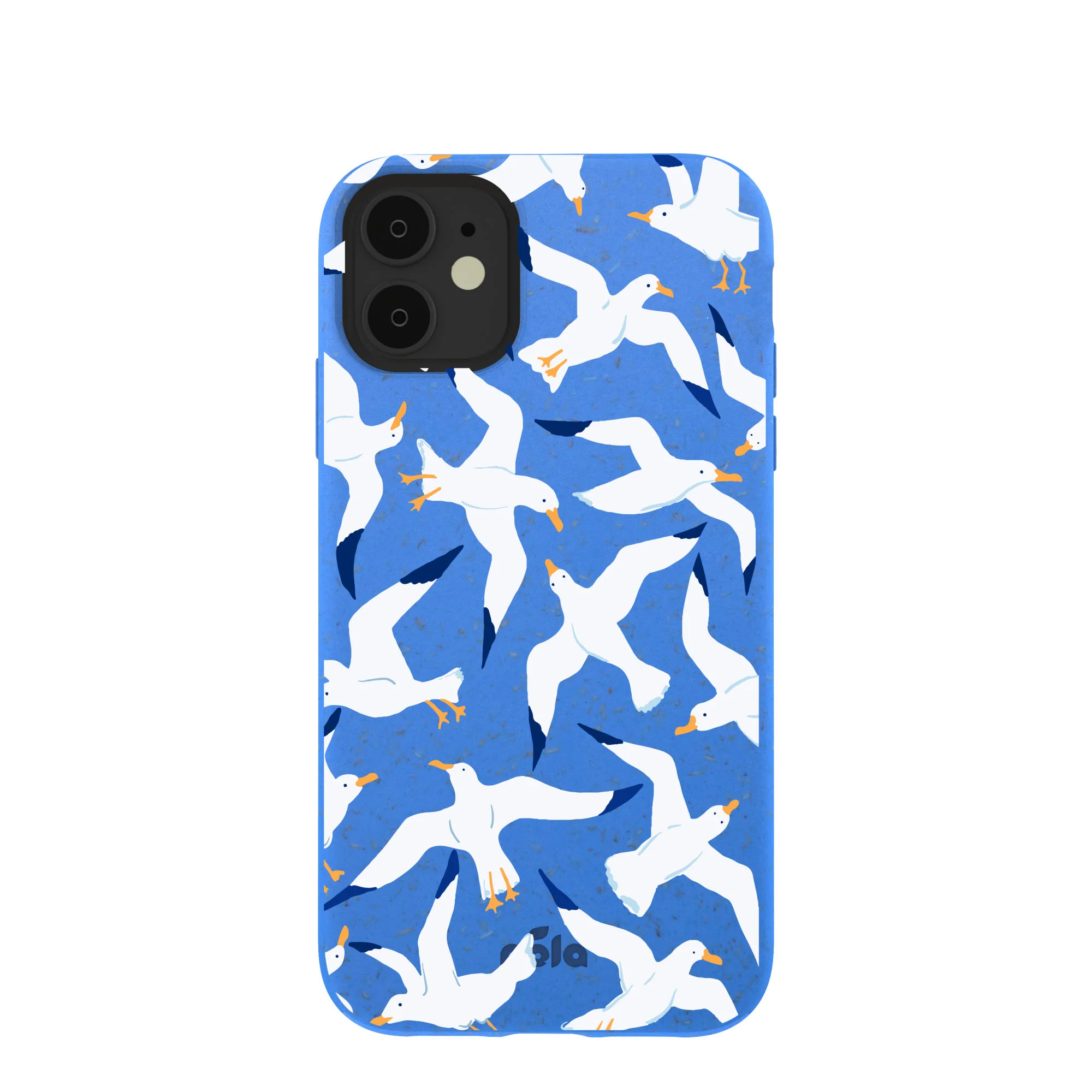 Electric Blue Seagulls iPhone 11 Case
