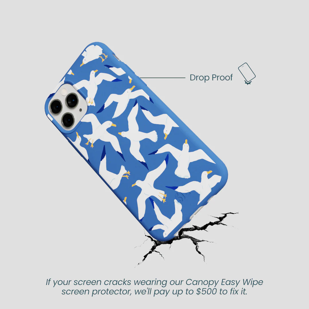 Electric Blue Seagulls iPhone 11 Pro Case - Image 5