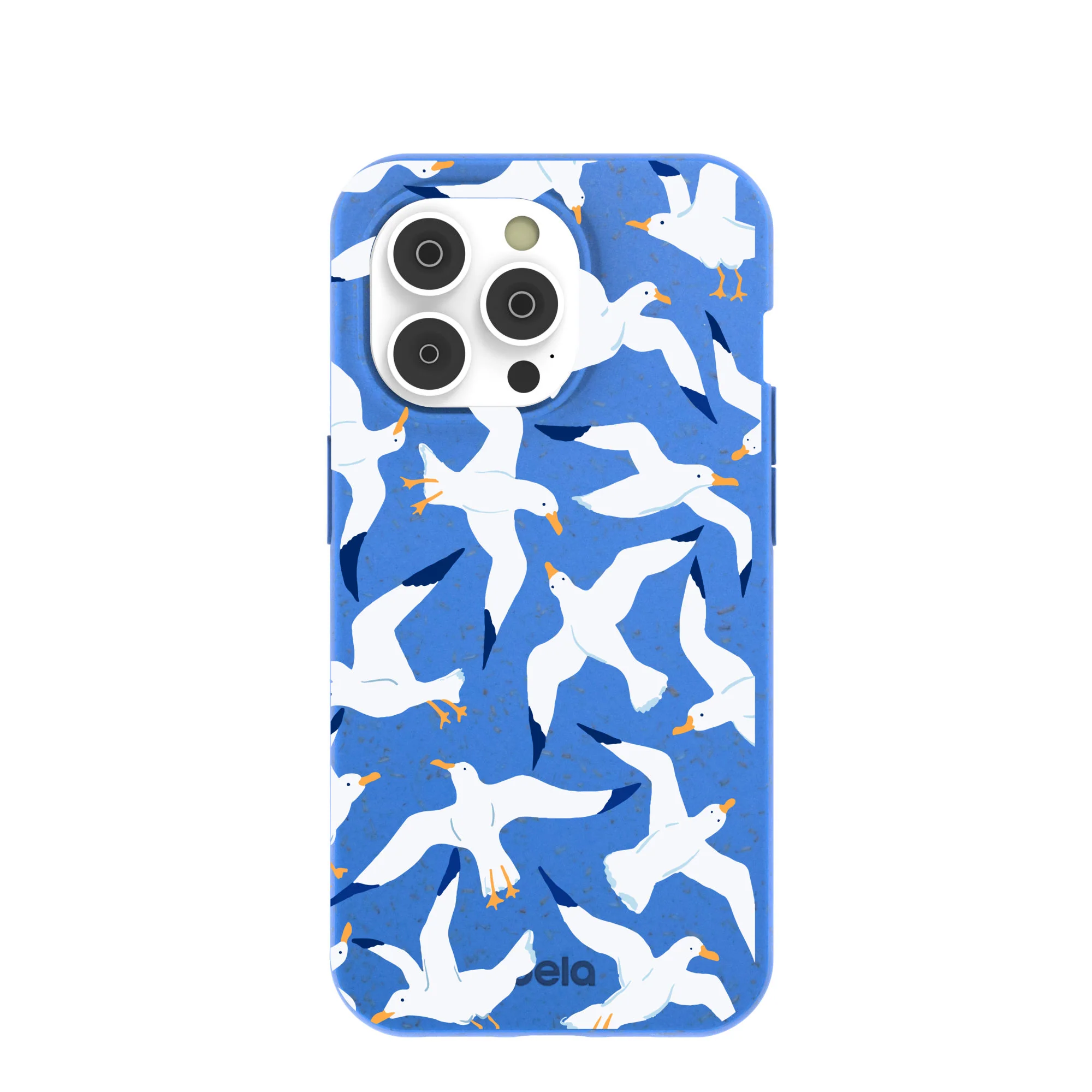 Electric Blue Seagulls iPhone 14 Pro Case